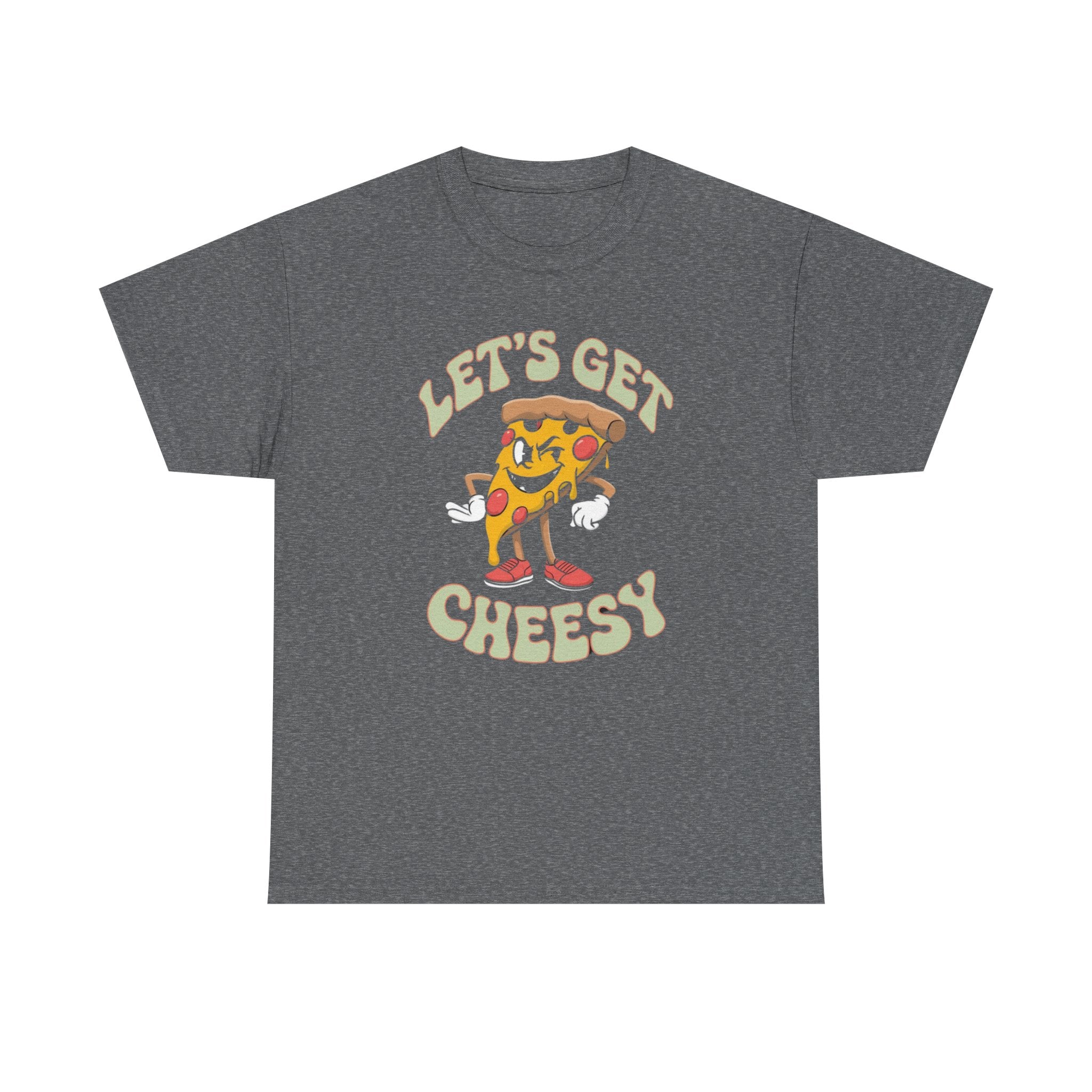 Funny Pizza Unisex Tee, Let's Get Cheesy Shirt, Pizza Lover Gift, Cute Foodie T-Shirt, Food Pun Top, Men Women Pizza Tee