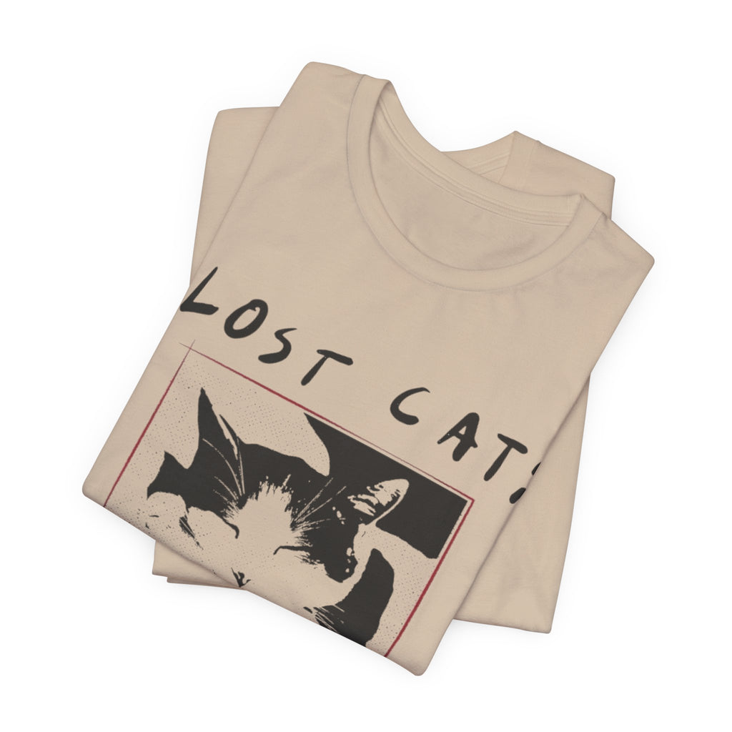 Lost Cat Poster Tee — Schrodinger Cat Graphic T-Shirt