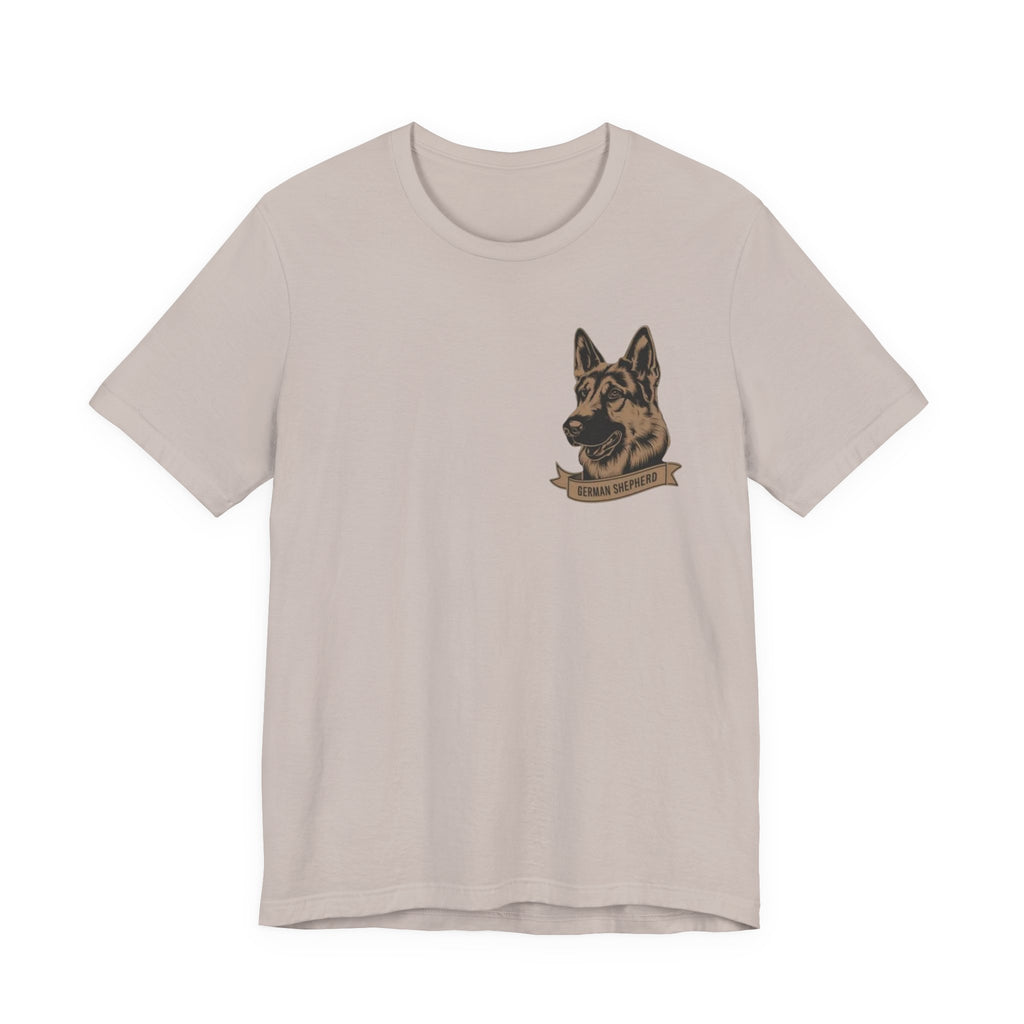 German Shepherd Portrait Tee — "Best Friend" Vintage Dog T-Shirt