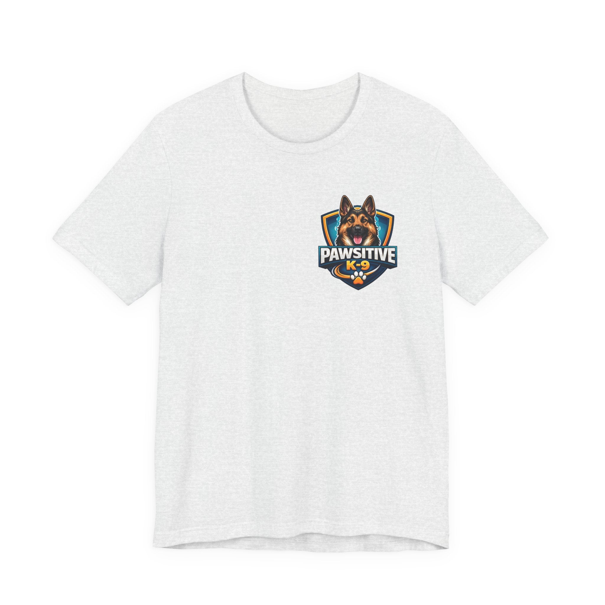 Pawsitive K-9 Dog Training Tee — "Pawsitive" Logo & Phone Number