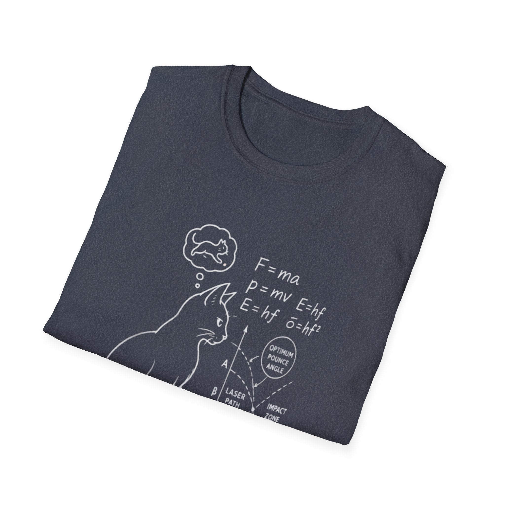 Schrödinger Cat Diagram T-Shirt | Quantum Physics Cat Tee