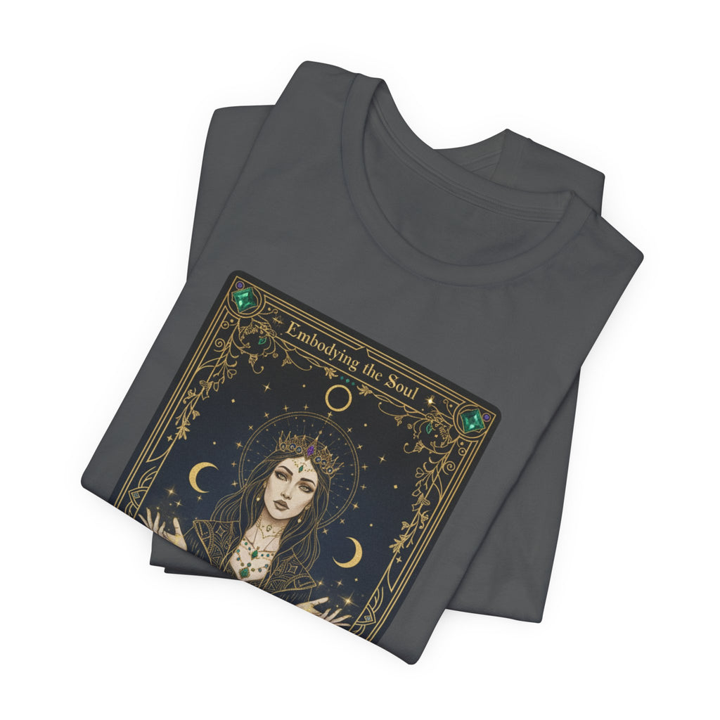 Moon Priestess Tarot Card T-Shirt | modern tarot apparel, classic tarot style