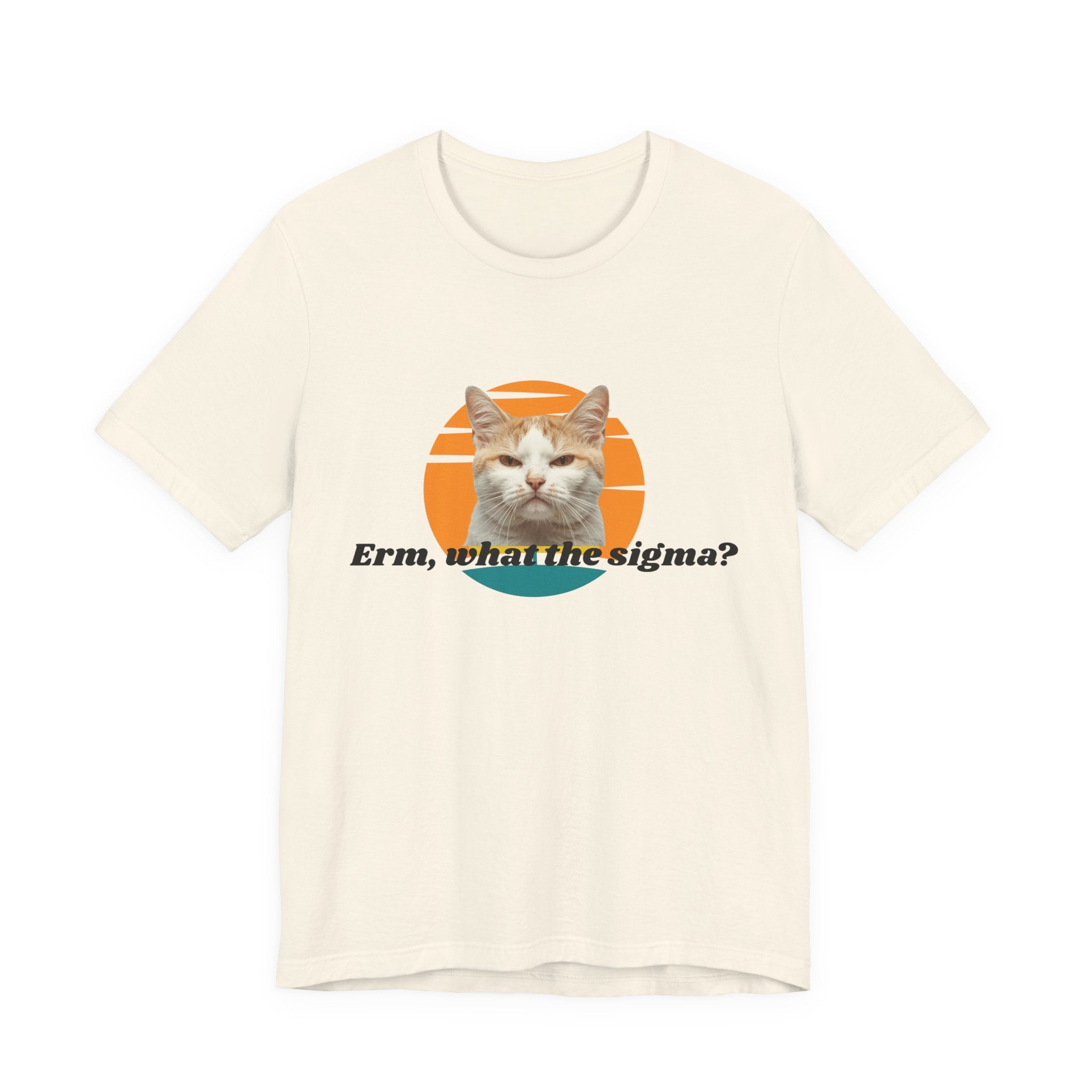 Grumpy Cat Sunset Graphic Tee | "Erm, what the sigma?" Text