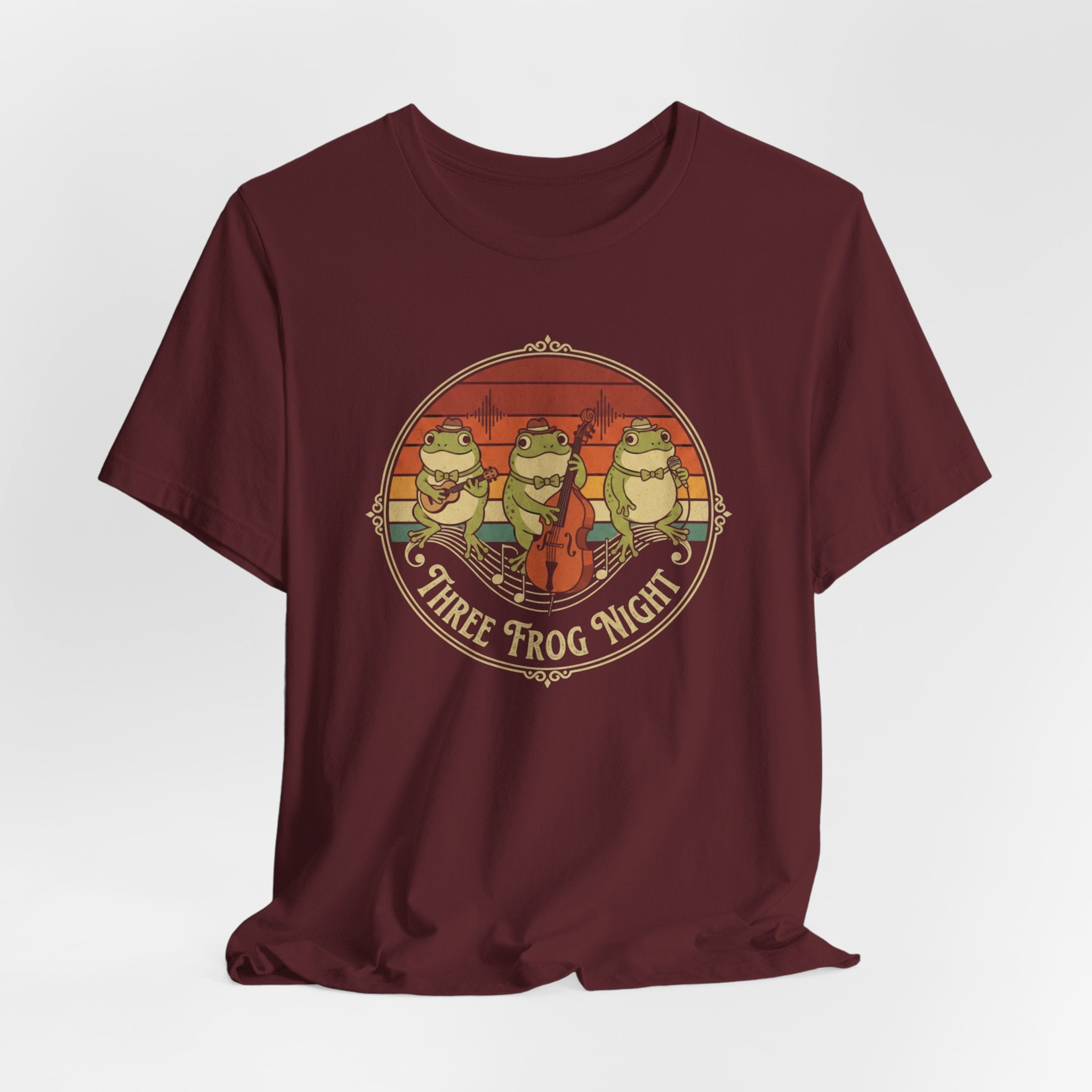 Three Frog Night T-Shirt | Retro Frog Band Graphic Tee