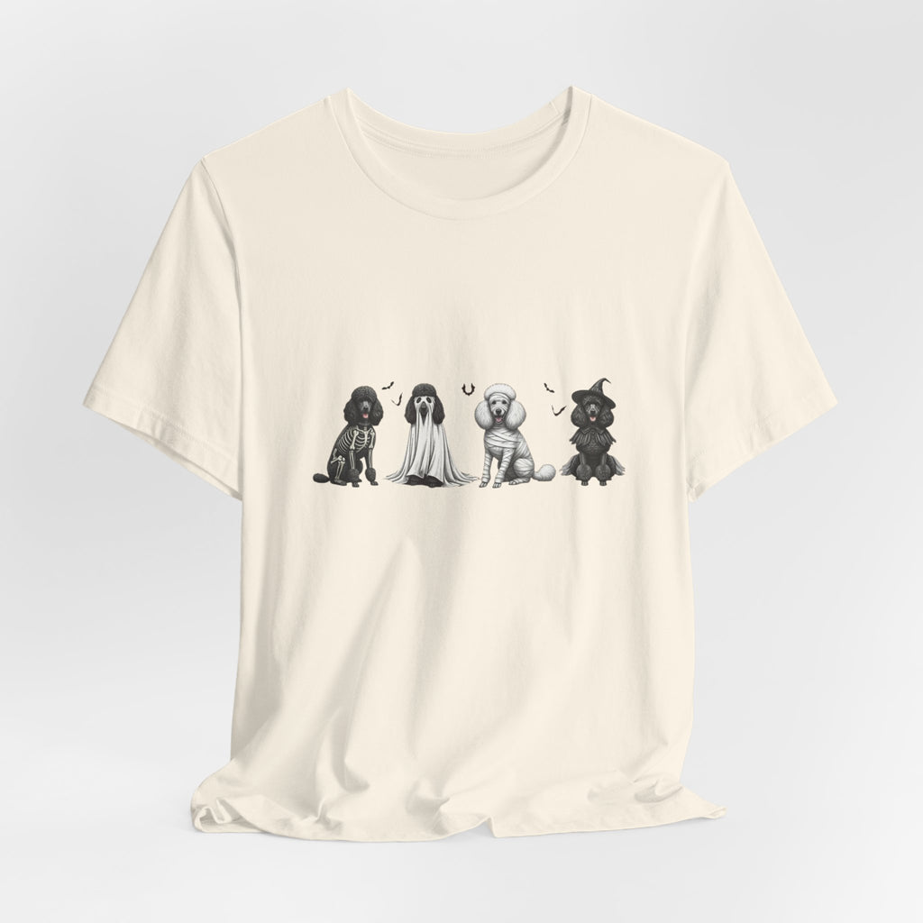 Poodle Halloween Shirt, Unisex Tee, Funny Dog Tshirt, Costume Top, Animal Lover Gift