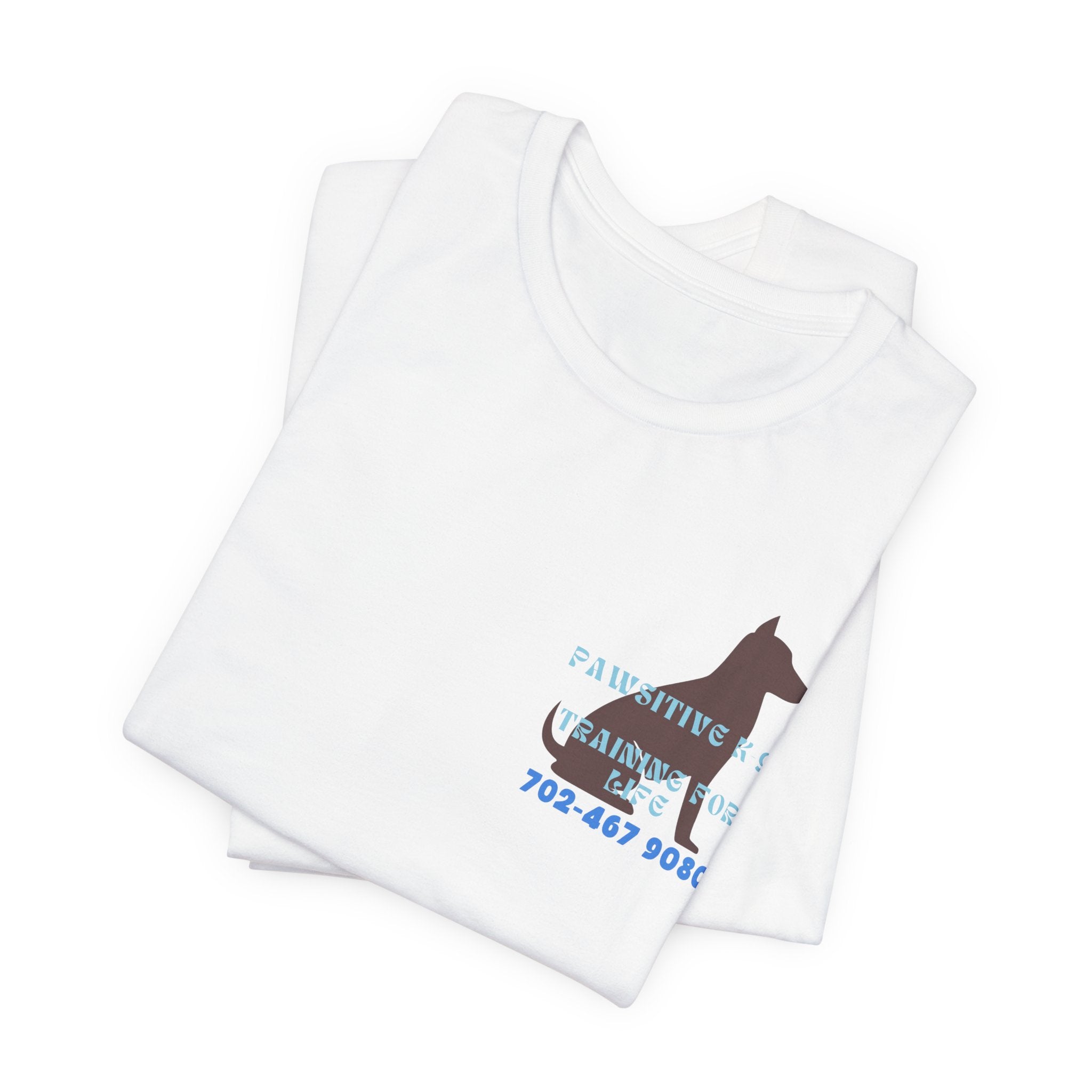 Dog Training T‑Shirt — “Pawsitive K9 Training for Life” Tee with Contact Number