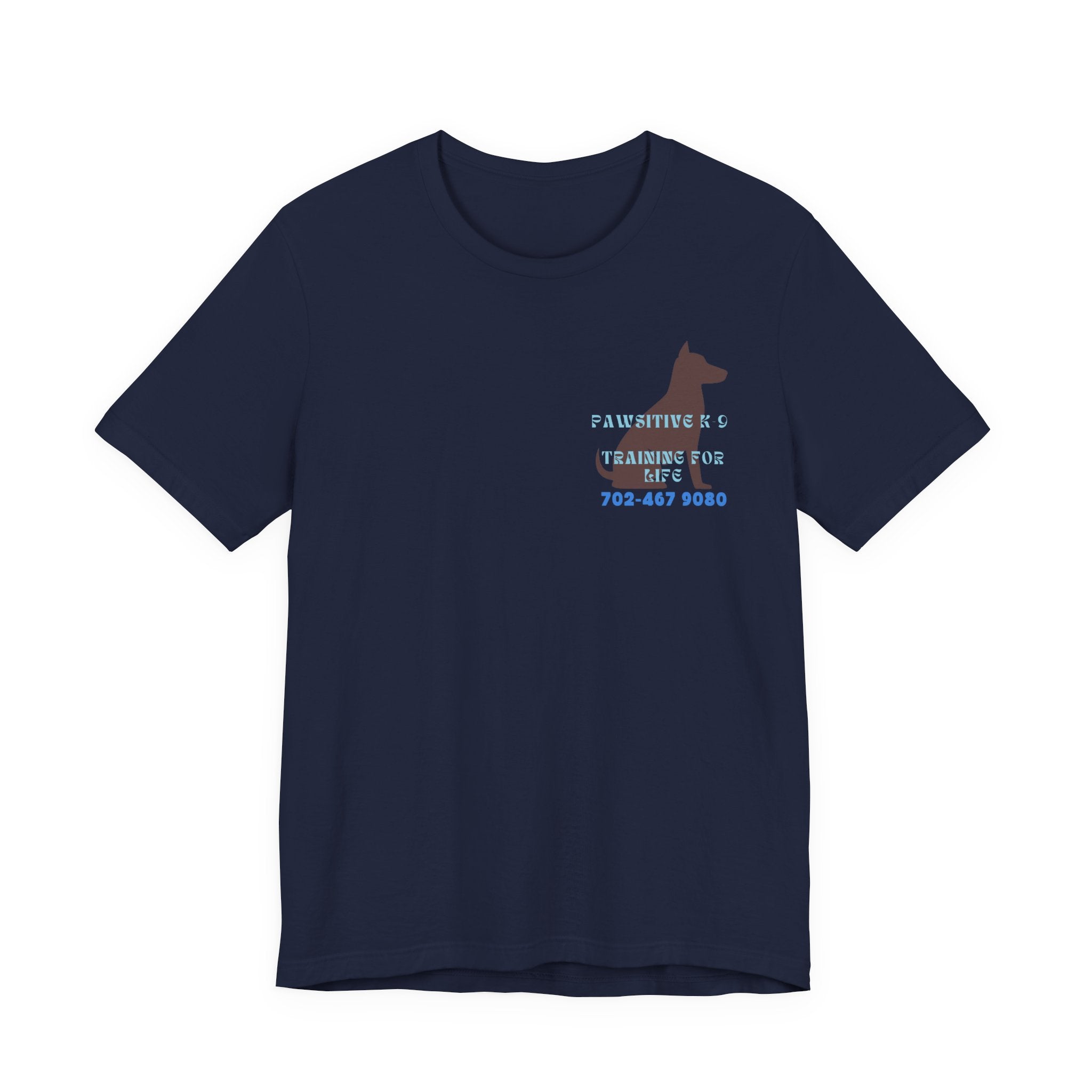 Dog Training T‑Shirt — “Pawsitive K9 Training for Life” Tee with Contact Number