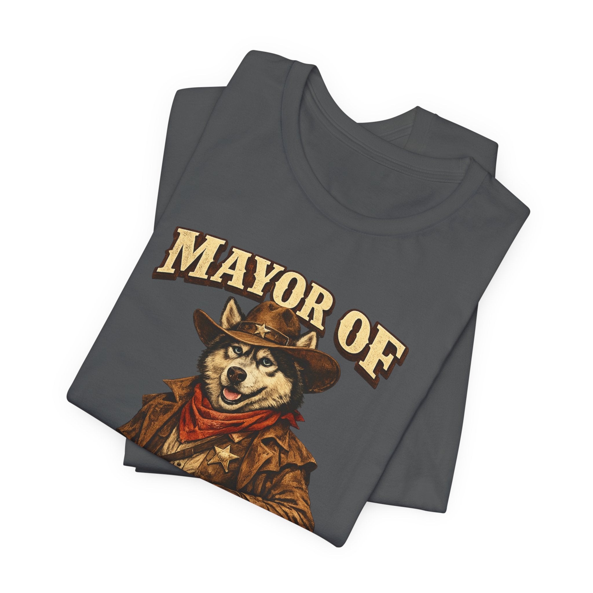 Mayor of Yapsville T-Shirt | Cowboy Dog Illustration, Western Humor