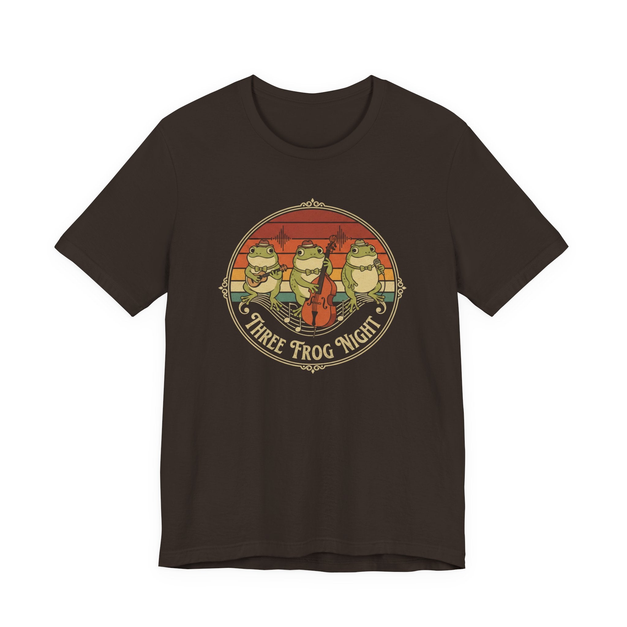 Three Frog Night T-Shirt | Retro Frog Band Graphic Tee