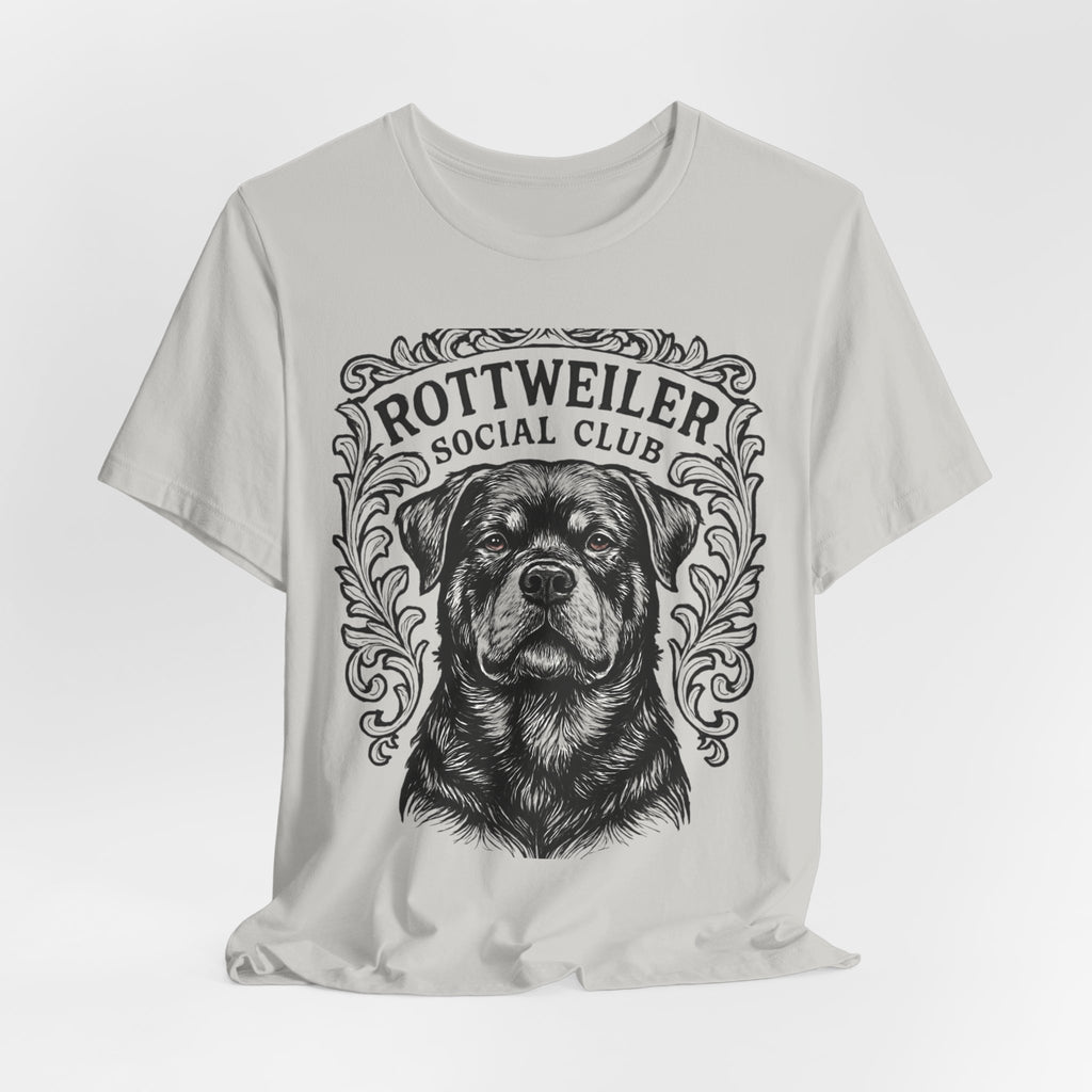 Rottweiler Social Club Tee - Unisex Jersey Short Sleeve T-Shirt for Dog Lovers, Casual Wear, Gift for Pet Owners, Dog Themed Apparel, [...]