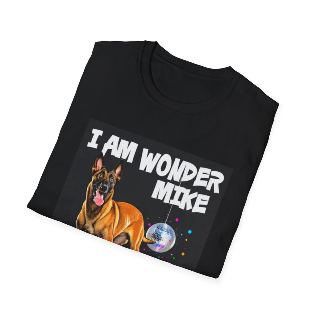 Skater Dog tee, I Am Wonder Mike Boxer Dog T-Shirt | Roller Disco, Disco Ball, Belgian Malinois TeeRetro