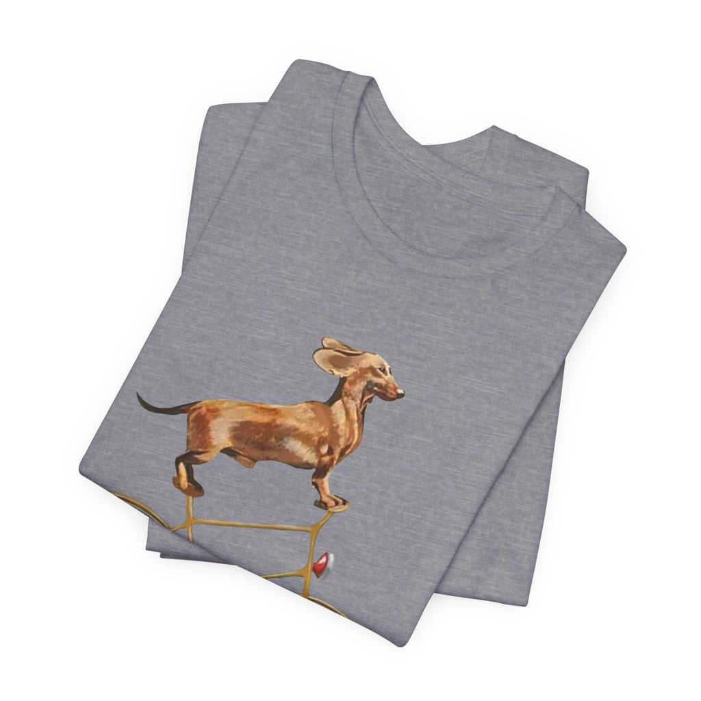 Dachshund Tee, Weiner Dog T-Shirt, Funny Dog Shirt, Unisex Jersey Short Sleeve Tee, Dog Lover Gift, Animal Graphic Tee