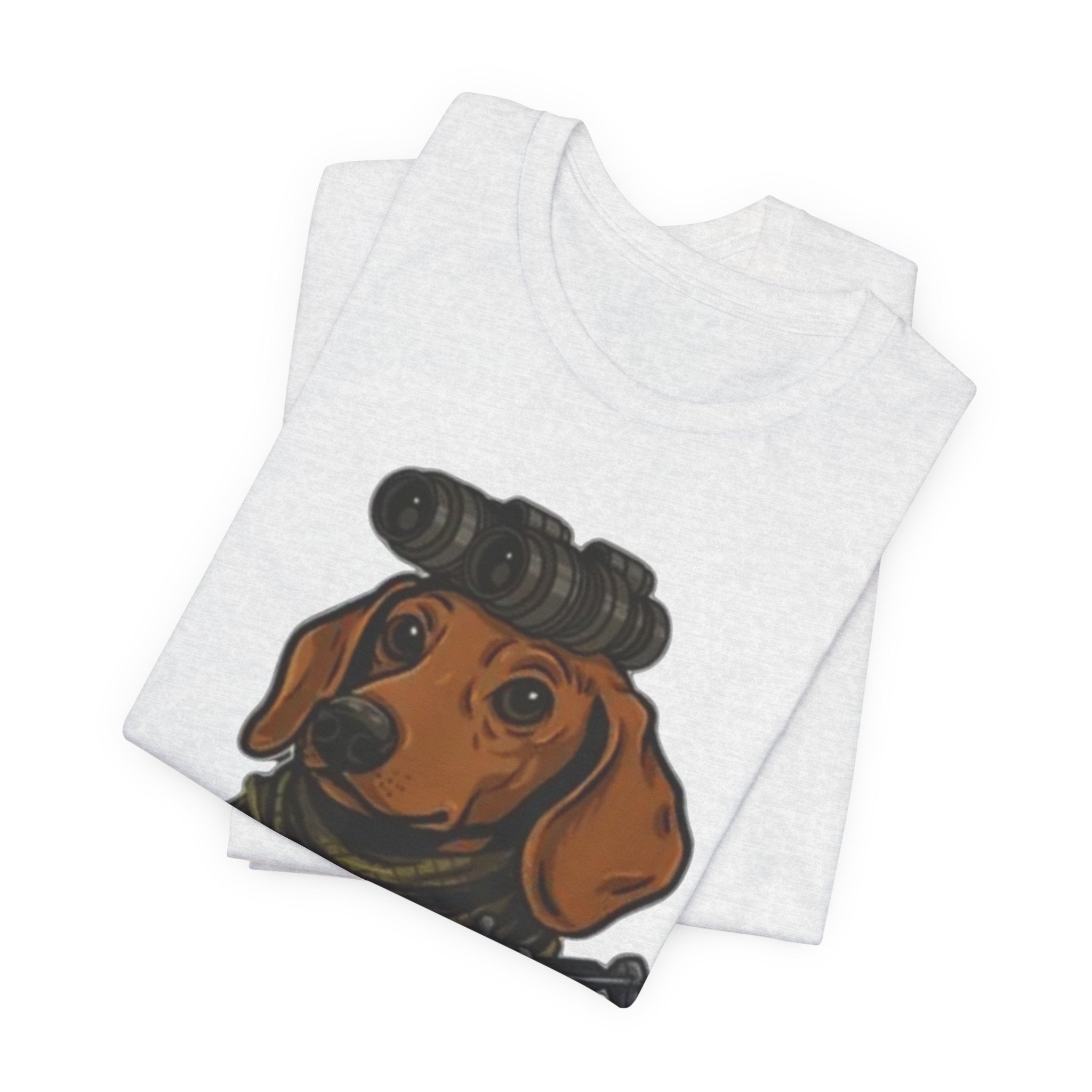 Dachshund Tactical Tee — Cute Sniper Dog Graphic T-Shirt