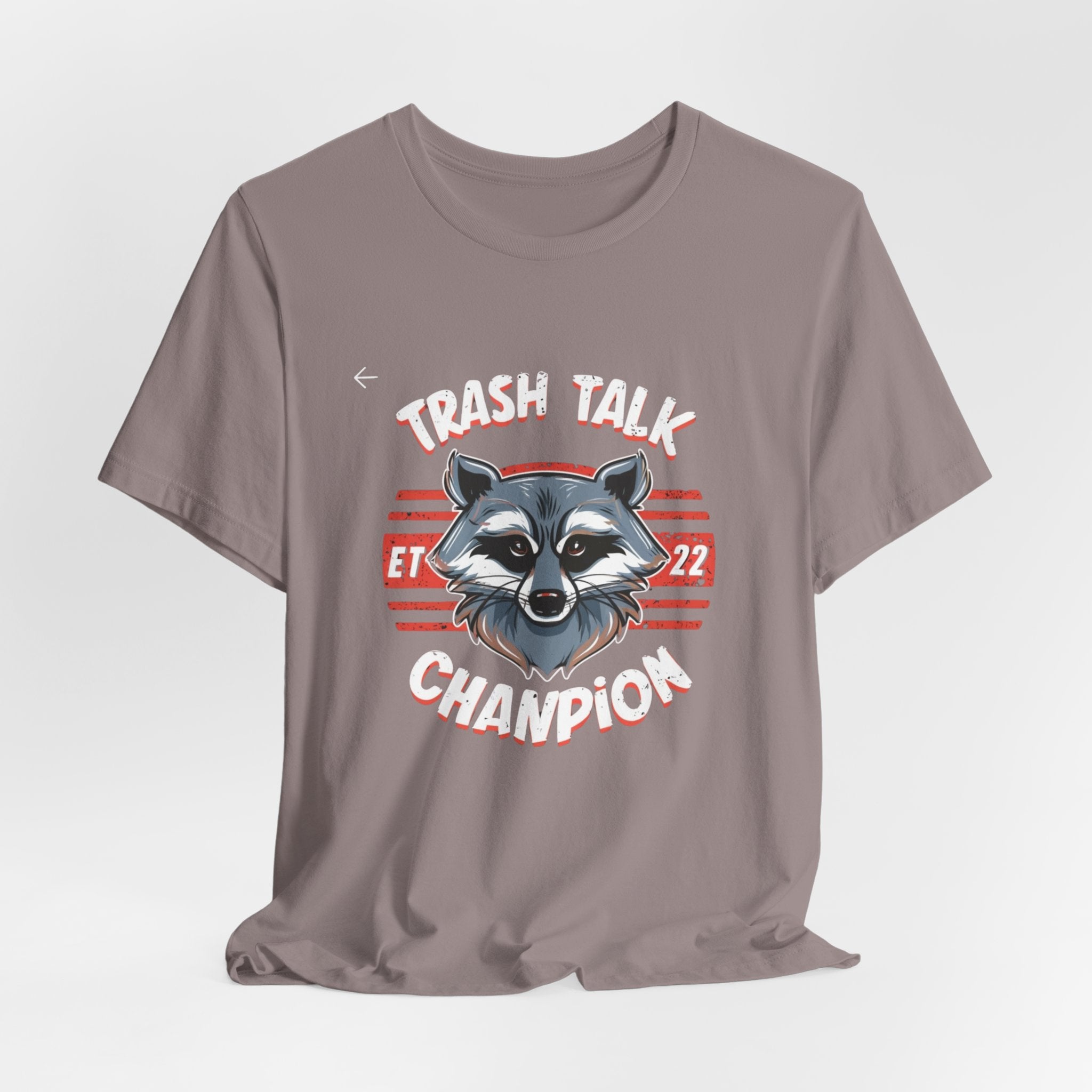 Funny Raccoon 'Trash Talk Champion' T-Shirt