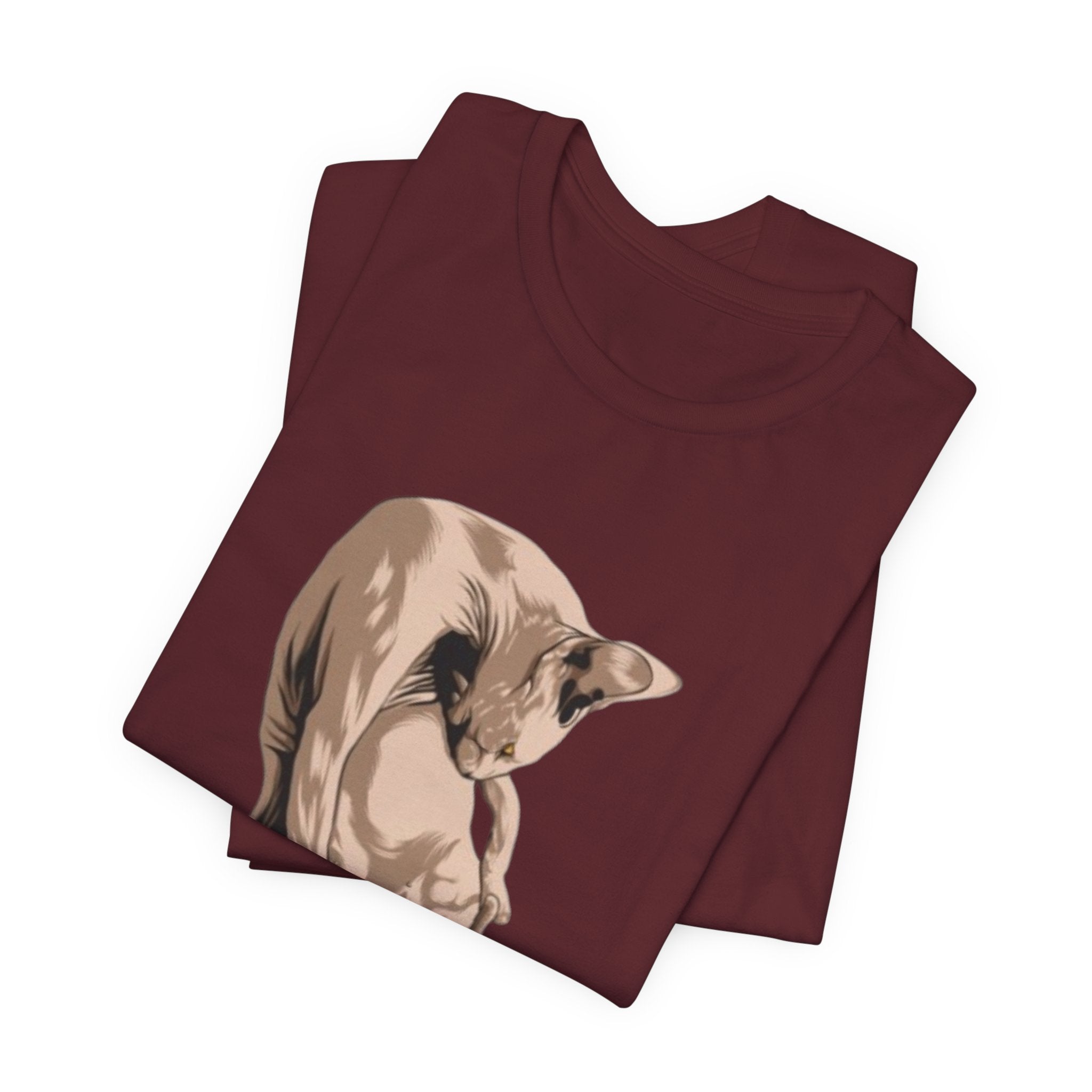 Funny cat tee, spyhyx tshirt, hairless cat shirt