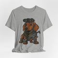 Dachshund Tactical Tee — Cute Sniper Dog Graphic T-Shirt