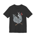 Cat Riding Chicken Graphic Tee — Funny Farm Animal Shirt