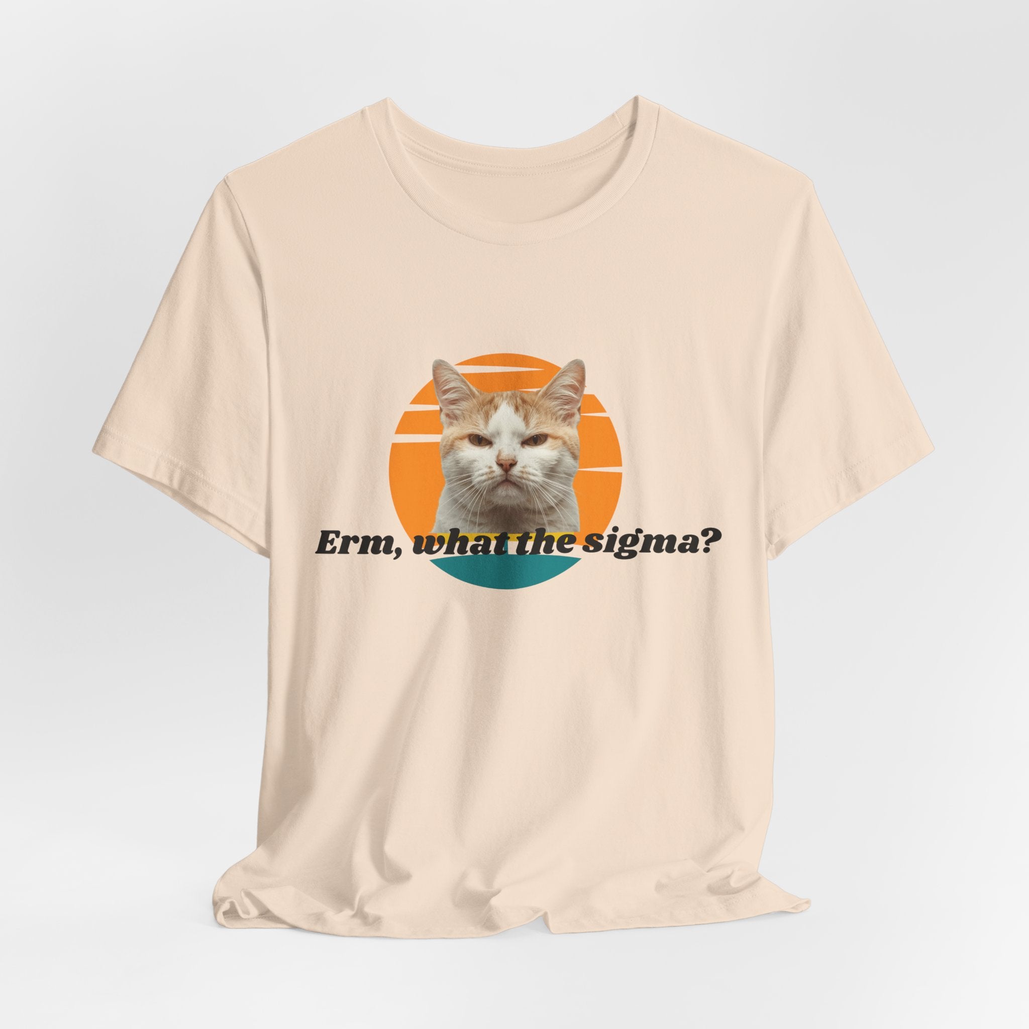 Grumpy Cat Sunset Graphic Tee | "Erm, what the sigma?" Text