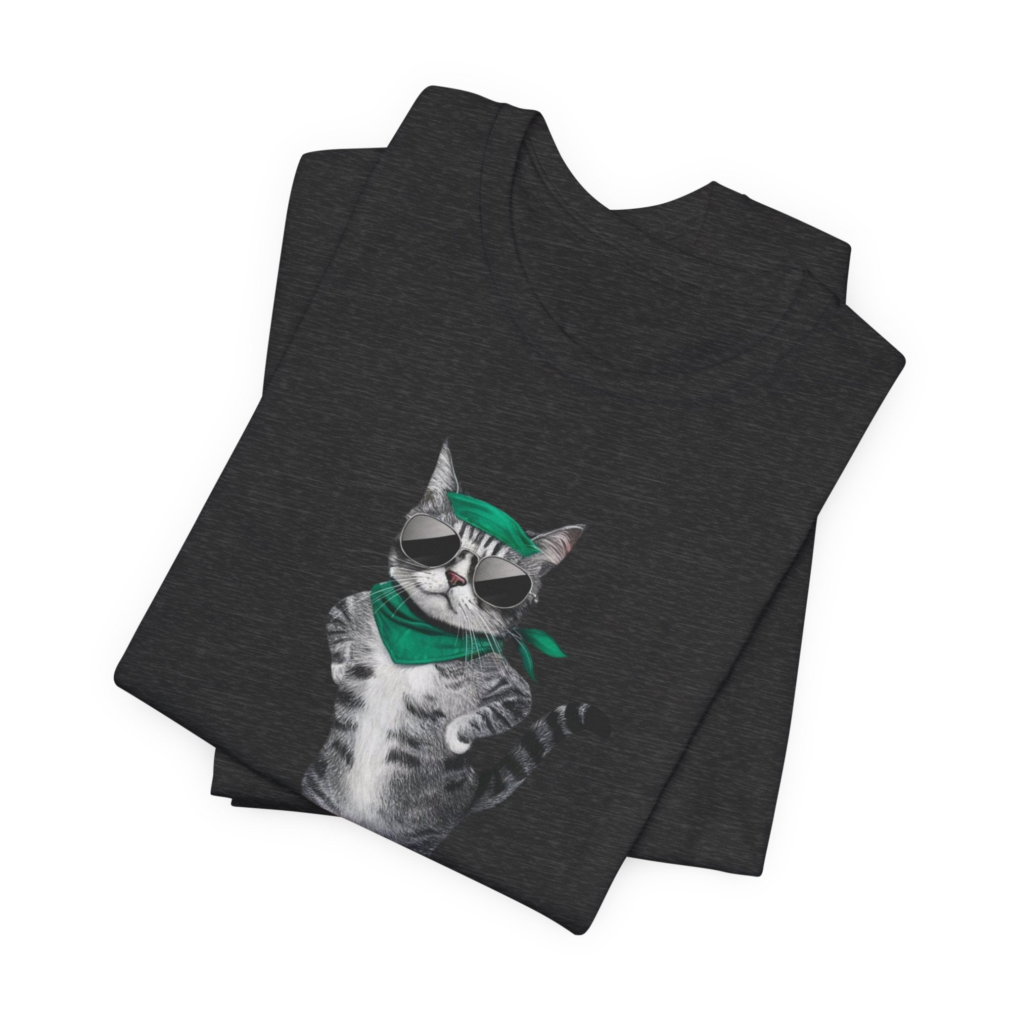 Skateboarding Cat Tee | Cool Cat on Skateboard Shirt
