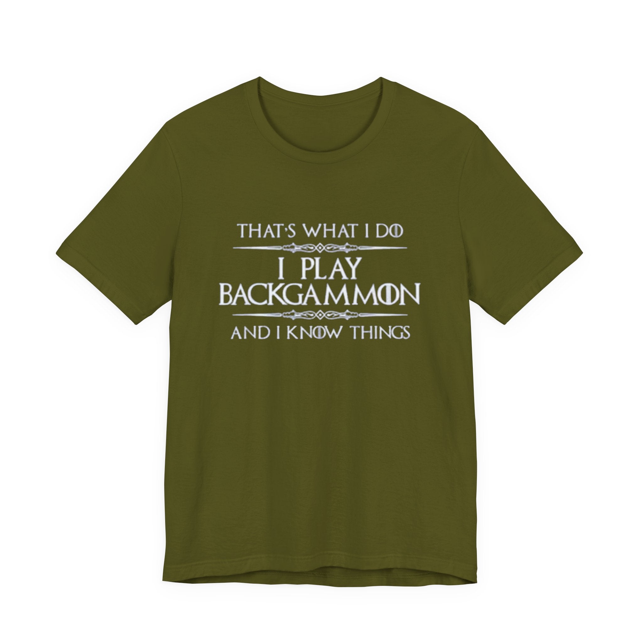 I Play Backgammon T-Shirt | Backgammon Player Tee, Board Game Shirt