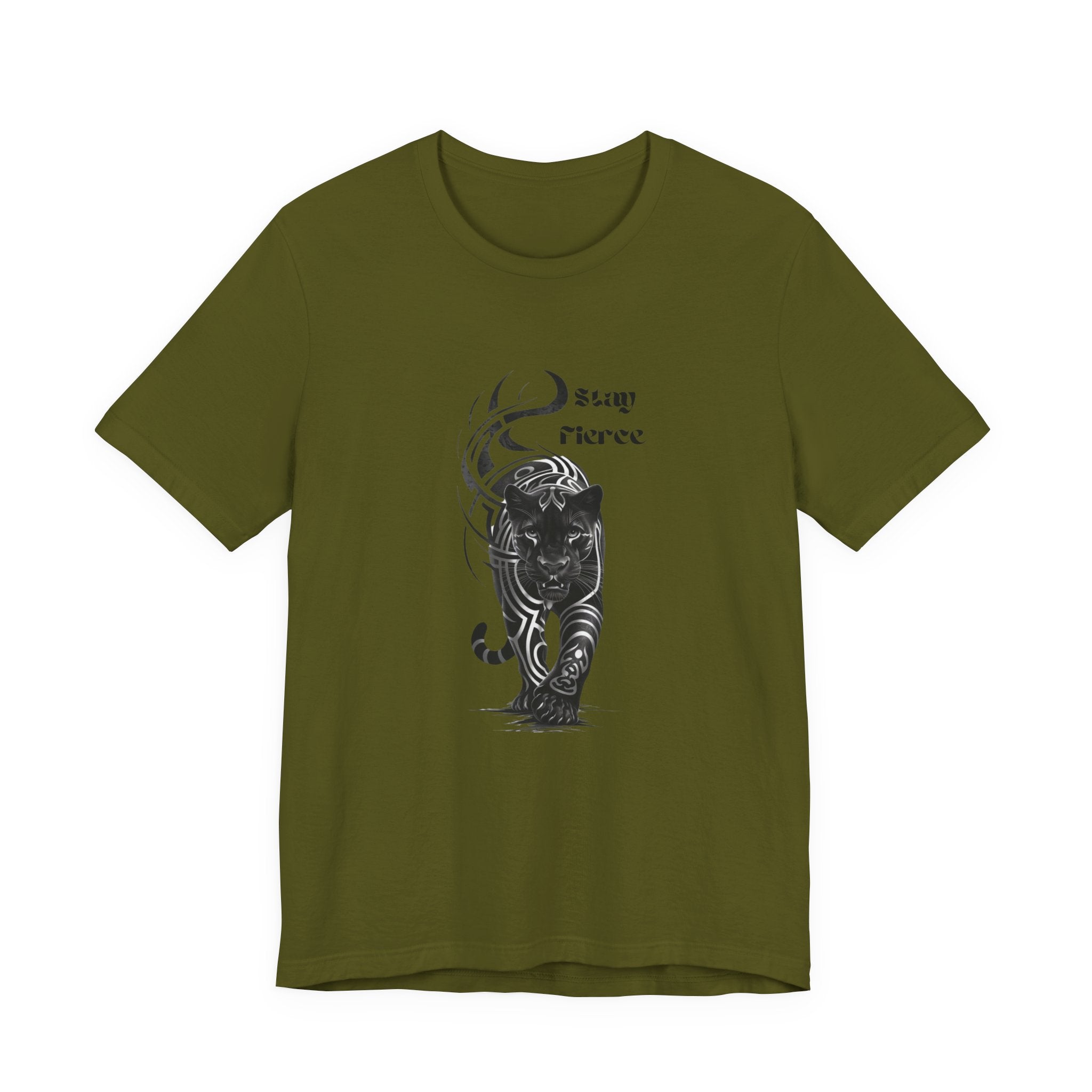Stay fierce, Black Panther Motivational Inspirational  Bella Canvas soft Unisex Jersey Short Sleeve Tee