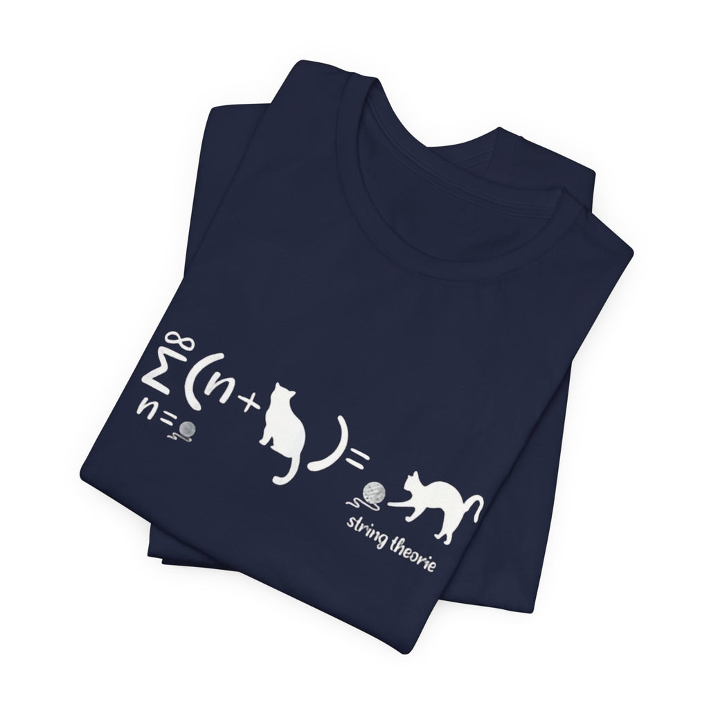 Cat String Theory T-Shirt | Math Physics Humor Tee