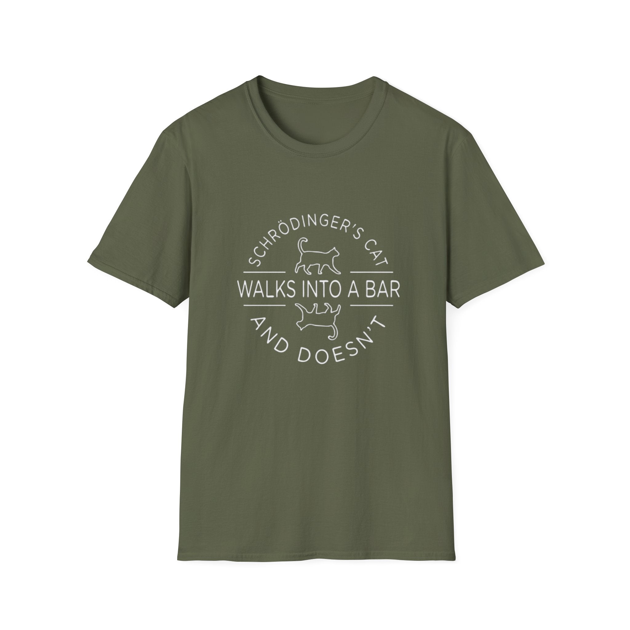 Schrodinger's Cat Science Tee, T-Shirt | Funny Cat Physics Shirt