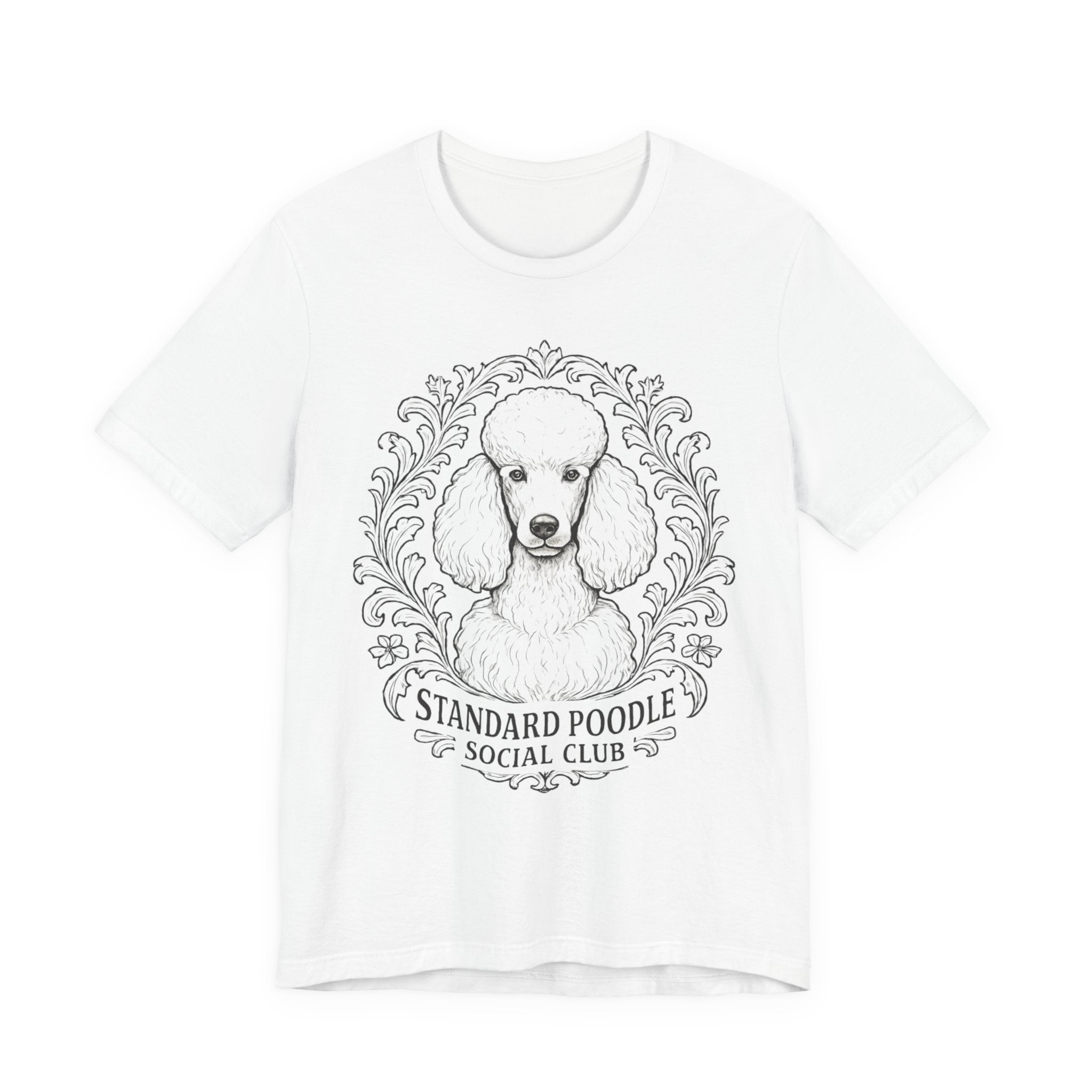 Standard Poodle Social Club Tee, Dog Lover Shirt, Pet Owner Gift, Canine Apparel, Animal Lovers T-Shirt, Unisex Short Sleeve Top