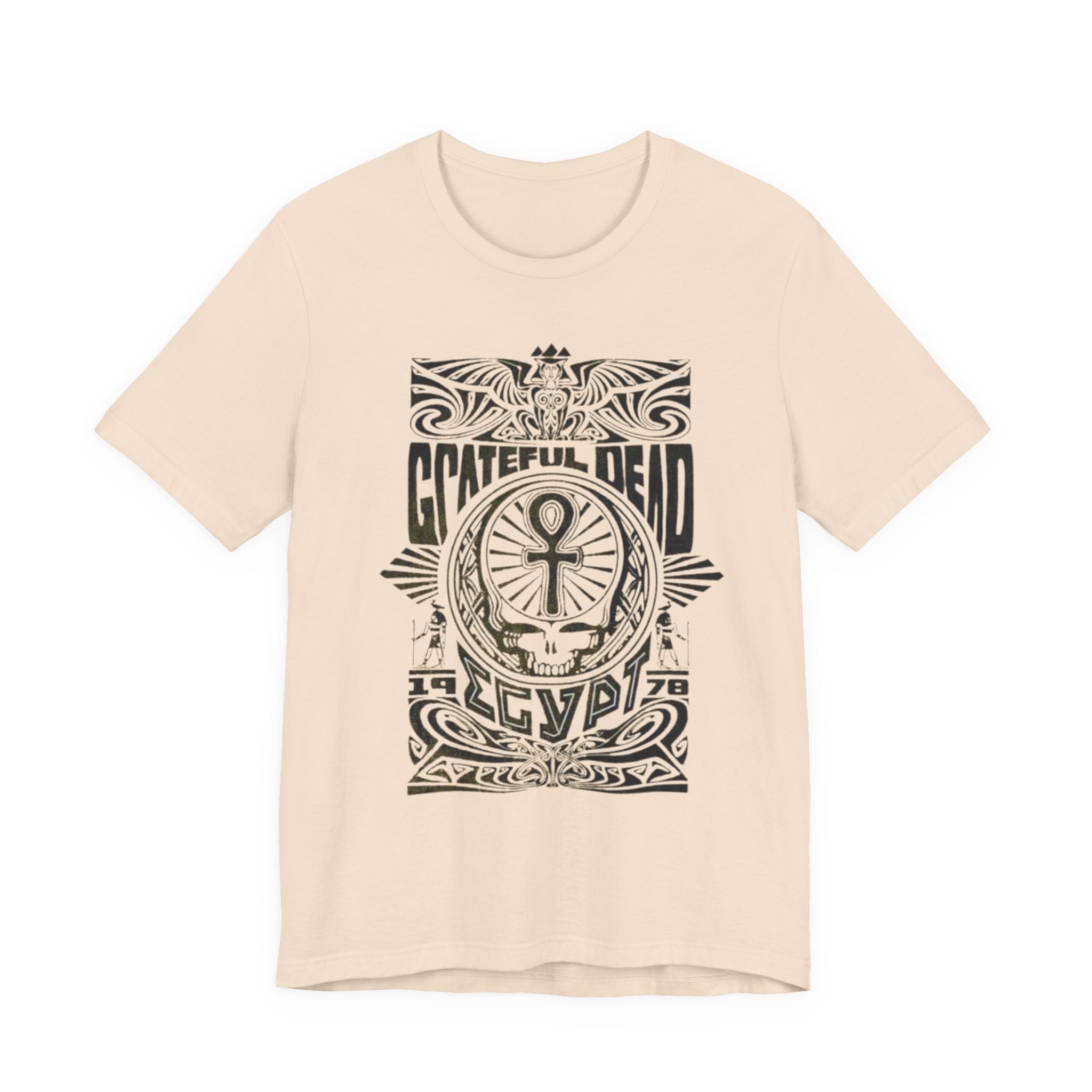 Grateful Dead Skull Ankh Graphic Tee | Vintage Band Poster Style