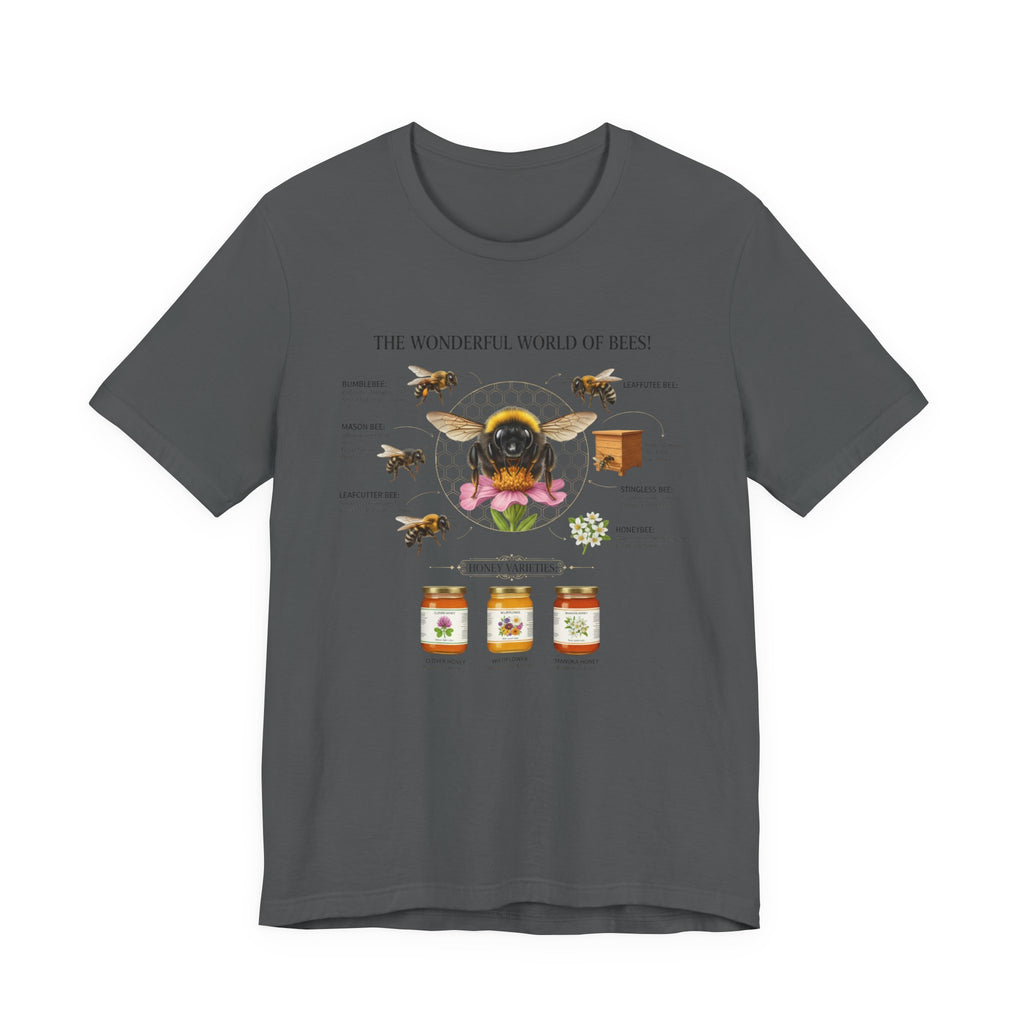 Bees T-Shirt | Bee Anatomy, Honey Jars, Pollinator Diagram