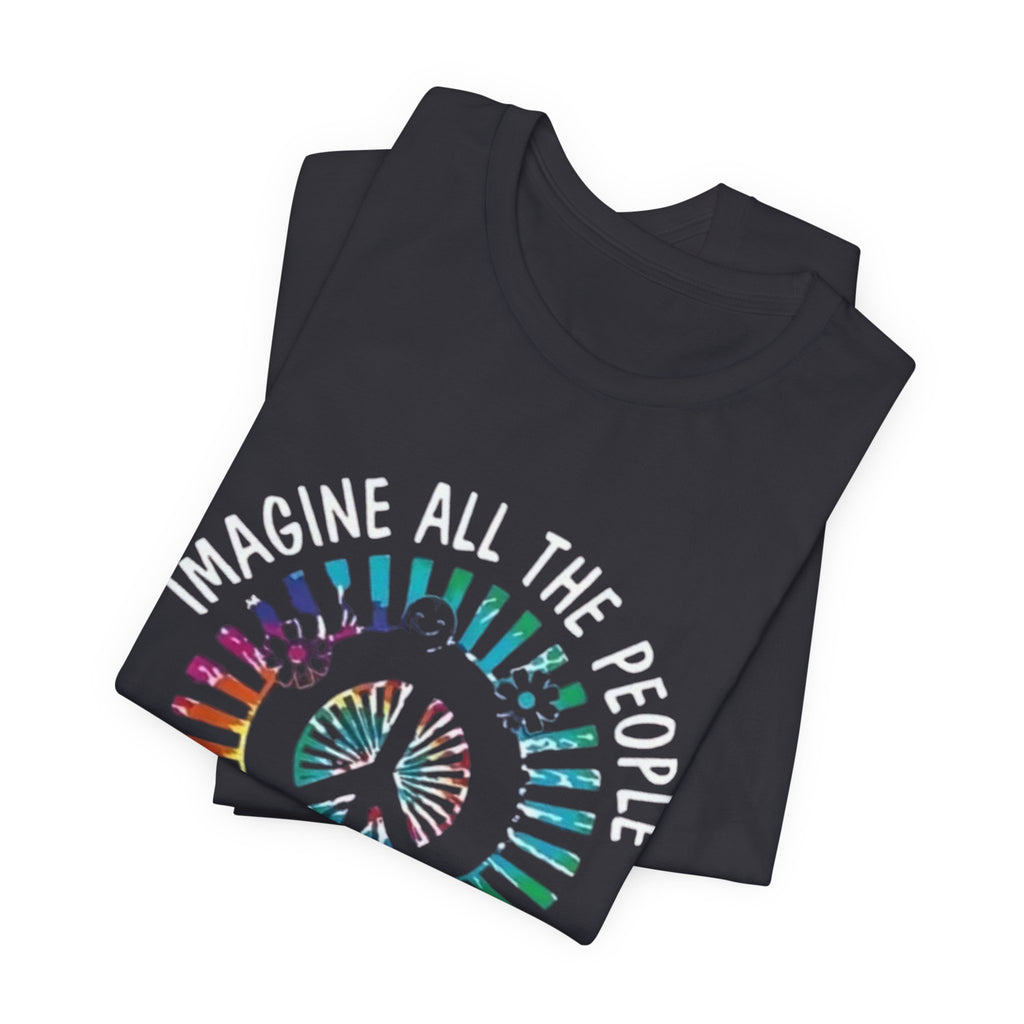 Unisex Peace Graphic Tee, Inspirational T-Shirt for Mindful Living, Ideal Gift for Festivals, Music Events, and Holidays