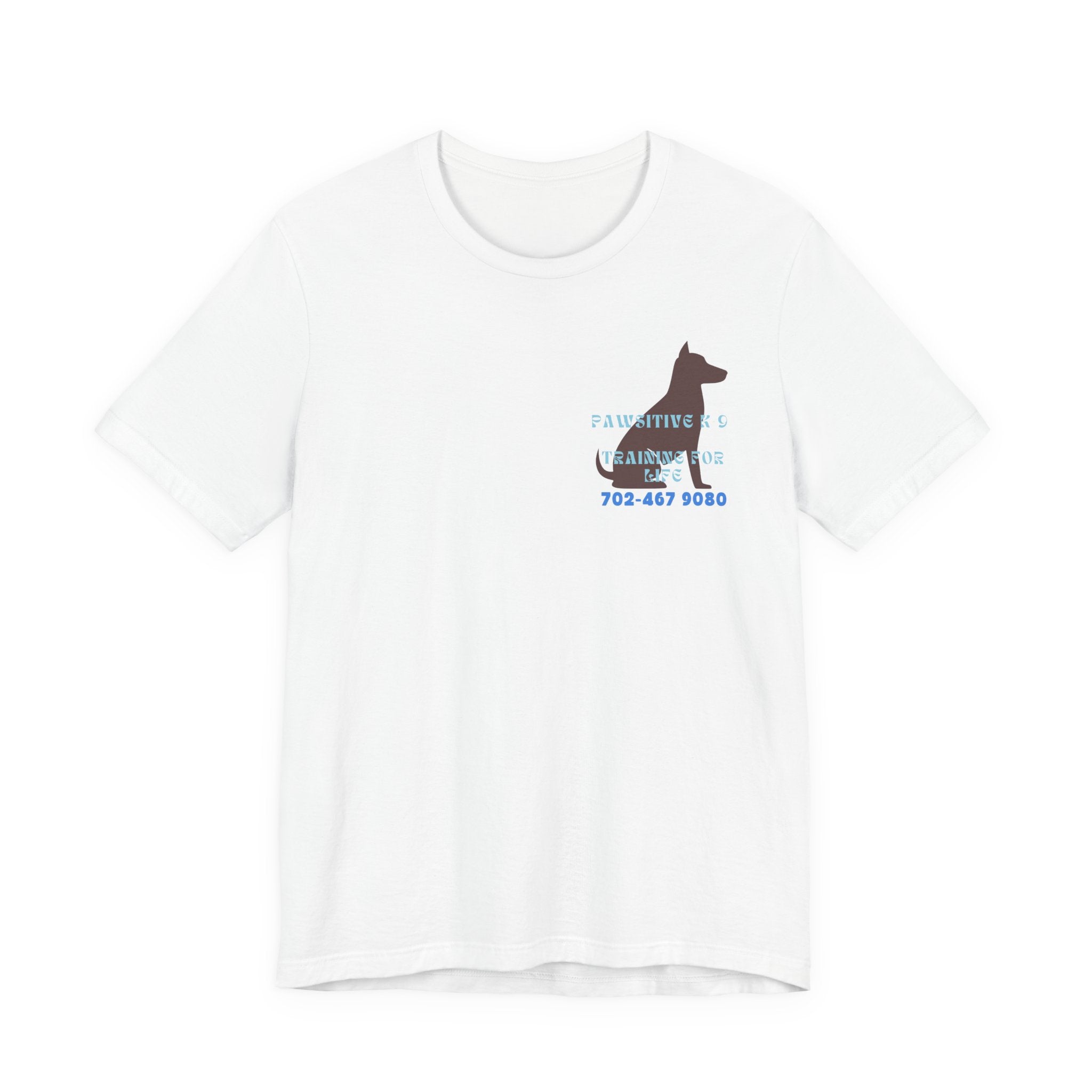 Dog Training T‑Shirt — “Pawsitive K9 Training for Life” Tee with Contact Number