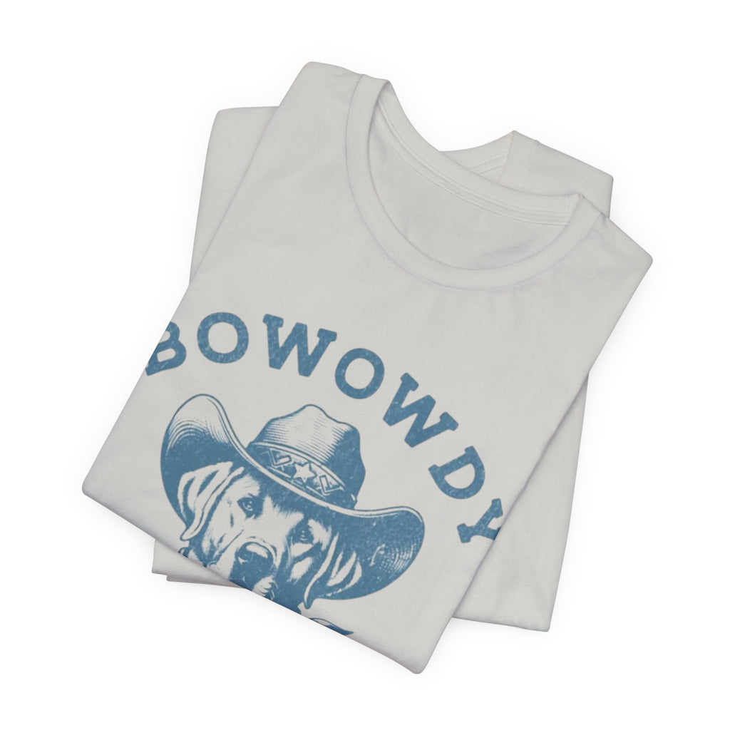 Bowowdy Dog Cowboy Tee | Western Dog Illustration, Bandana Hat