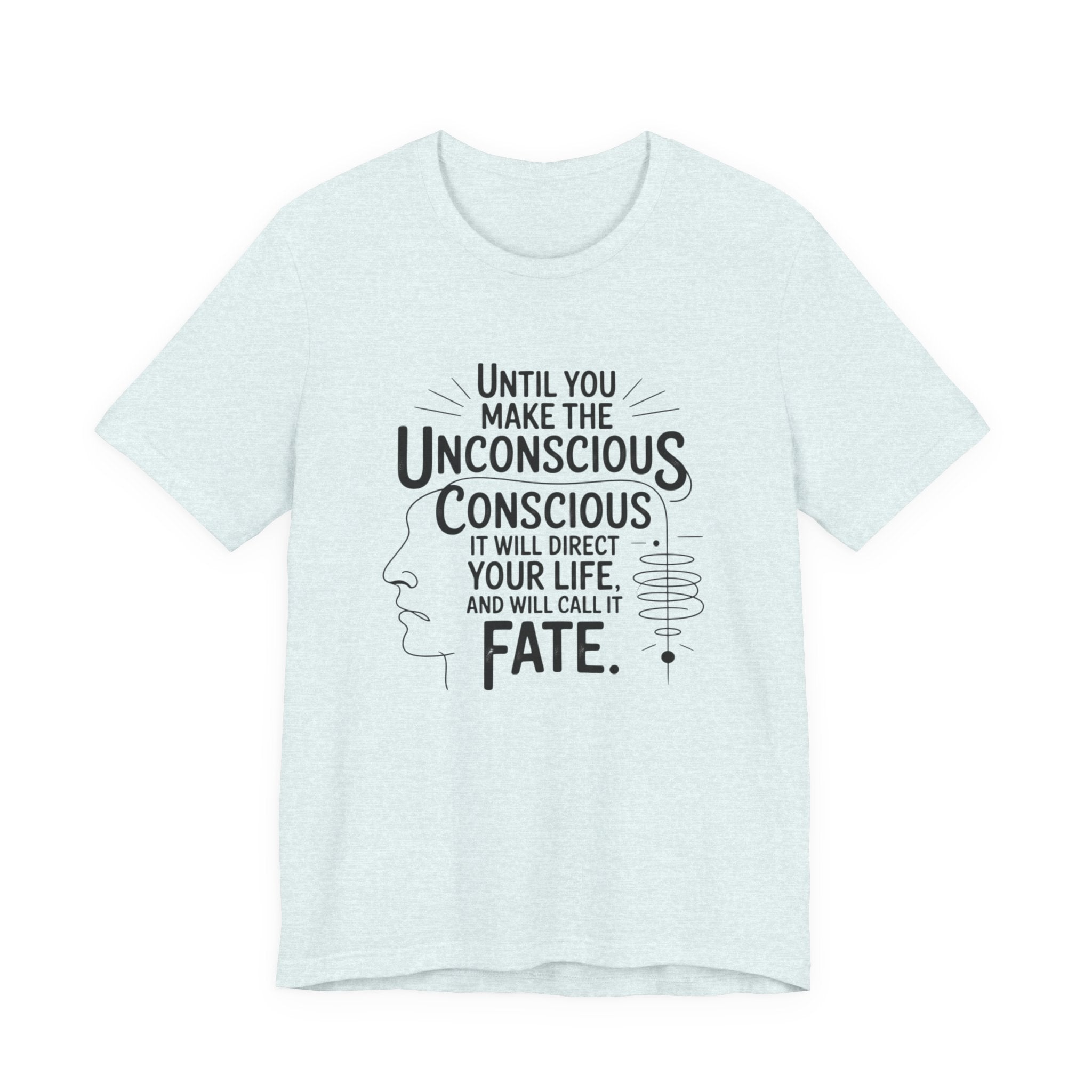 Carl Jung tee, Inspirational Quote Tee, Unisex Jersey Tee, Mindfulness T-Shirt, Motivational Shirt, Gift for Growth and Self-Discovery