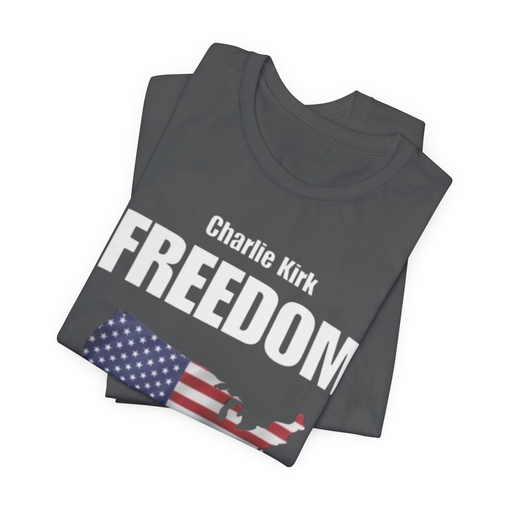 Patriotic Freedom Tee, Unisex Jersey T-Shirt, American Flag Shirt, Independence Day Gift, Memorial Day Apparel, Politically-Themed Shirt