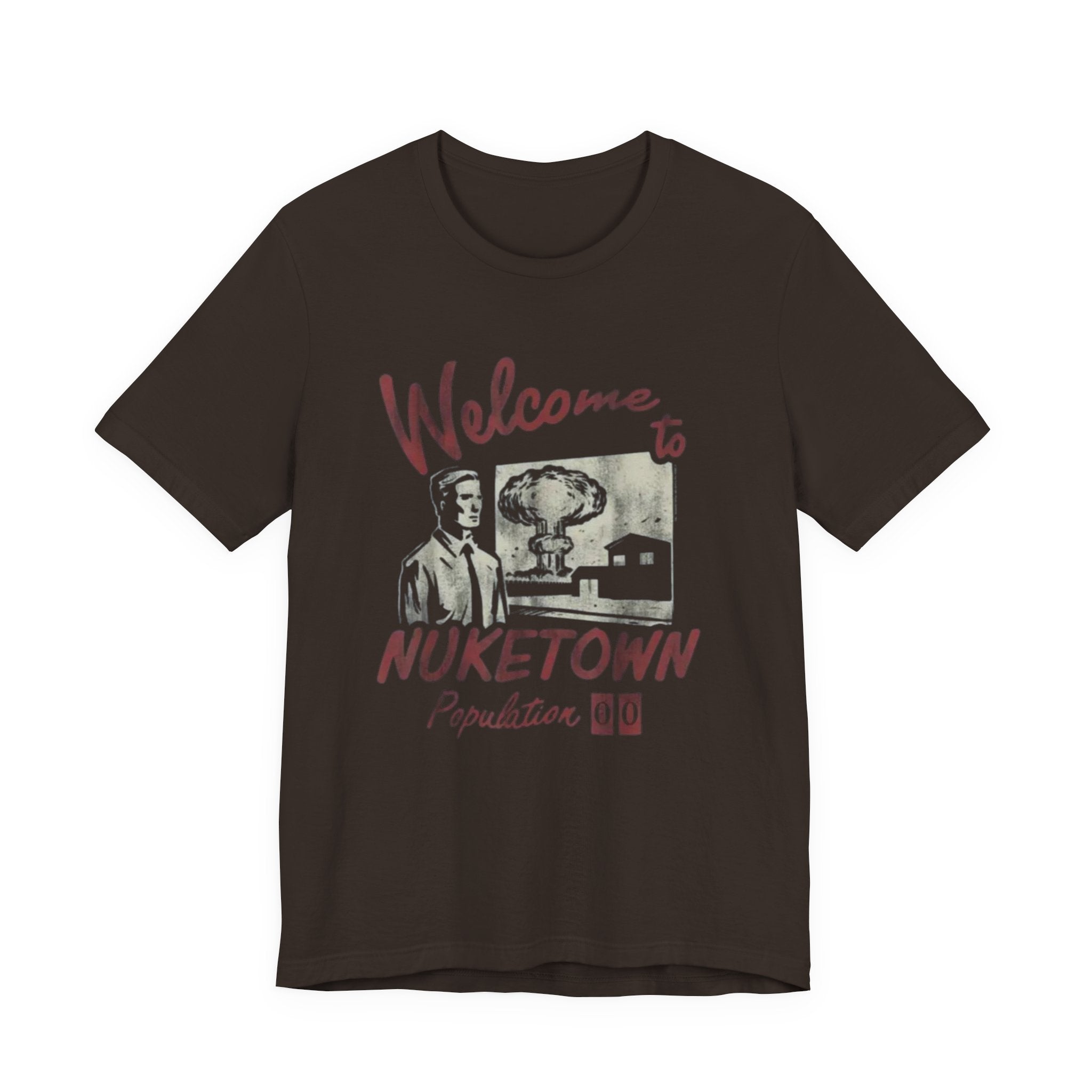 Nuketown Retro Tee — "Welcome to Nuketown" Vintage Gaming T‑Shirt, Fallout Tee