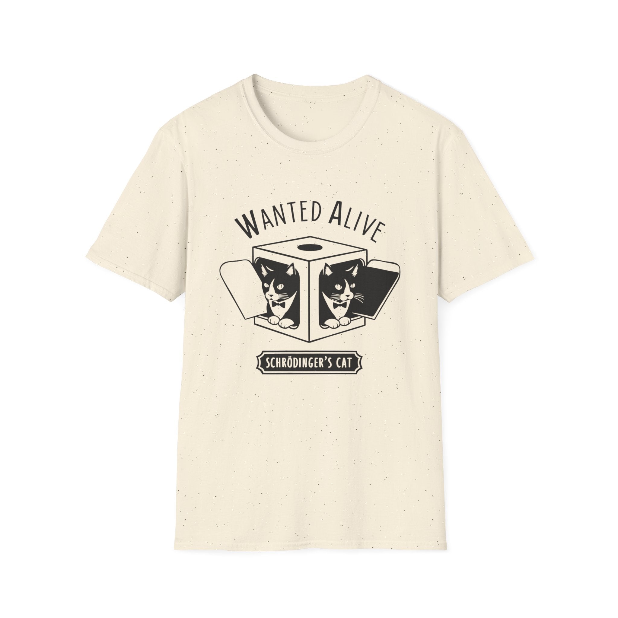 Funny Schrodinger's Cat T-Shirt, Unisex Humor Tee, Gift for Cat Lovers, Science Shirt, Geeky Apparel