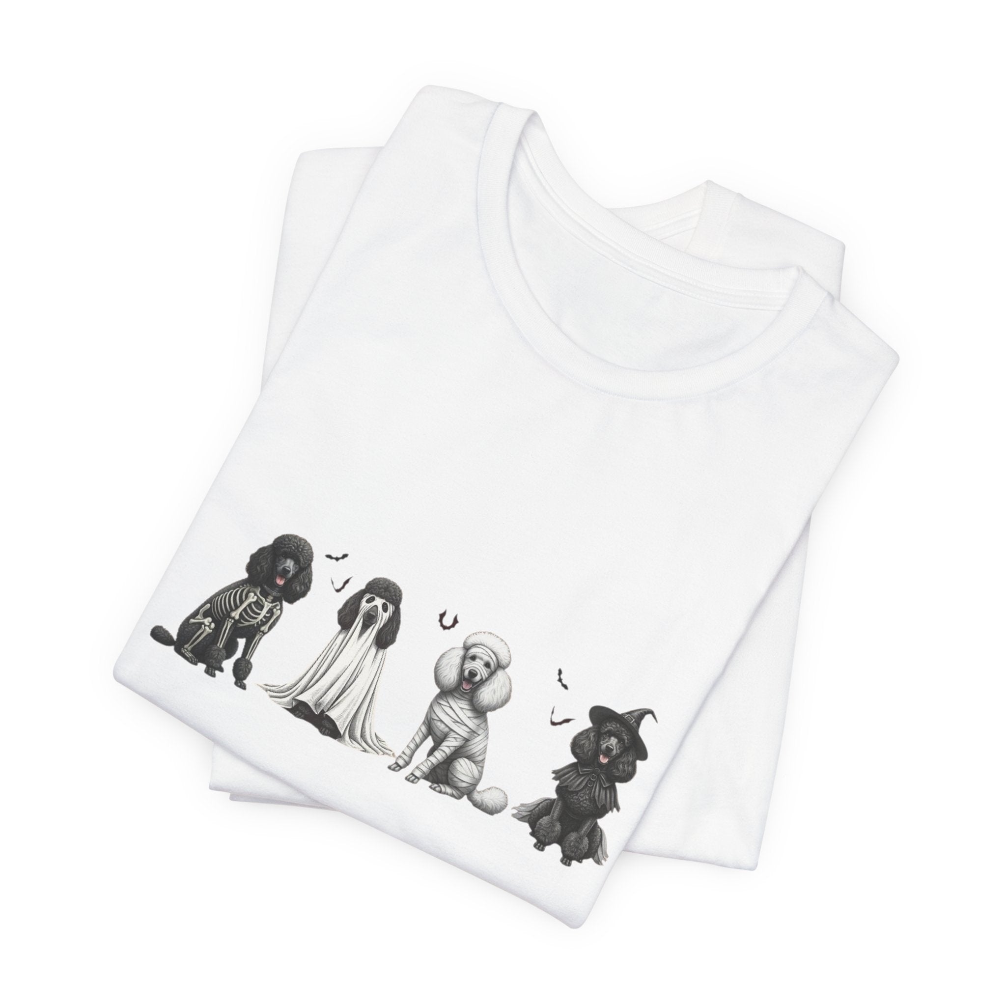 Poodle Halloween Shirt, Unisex Tee, Funny Dog Tshirt, Costume Top, Animal Lover Gift