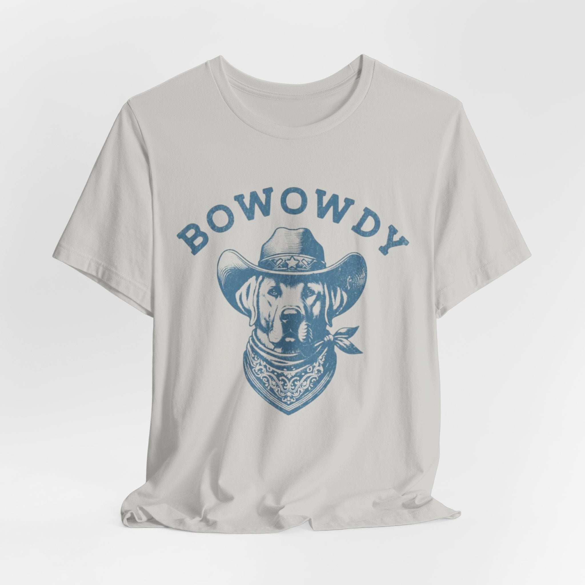 Bowowdy Dog Cowboy Tee | Western Dog Illustration, Bandana Hat