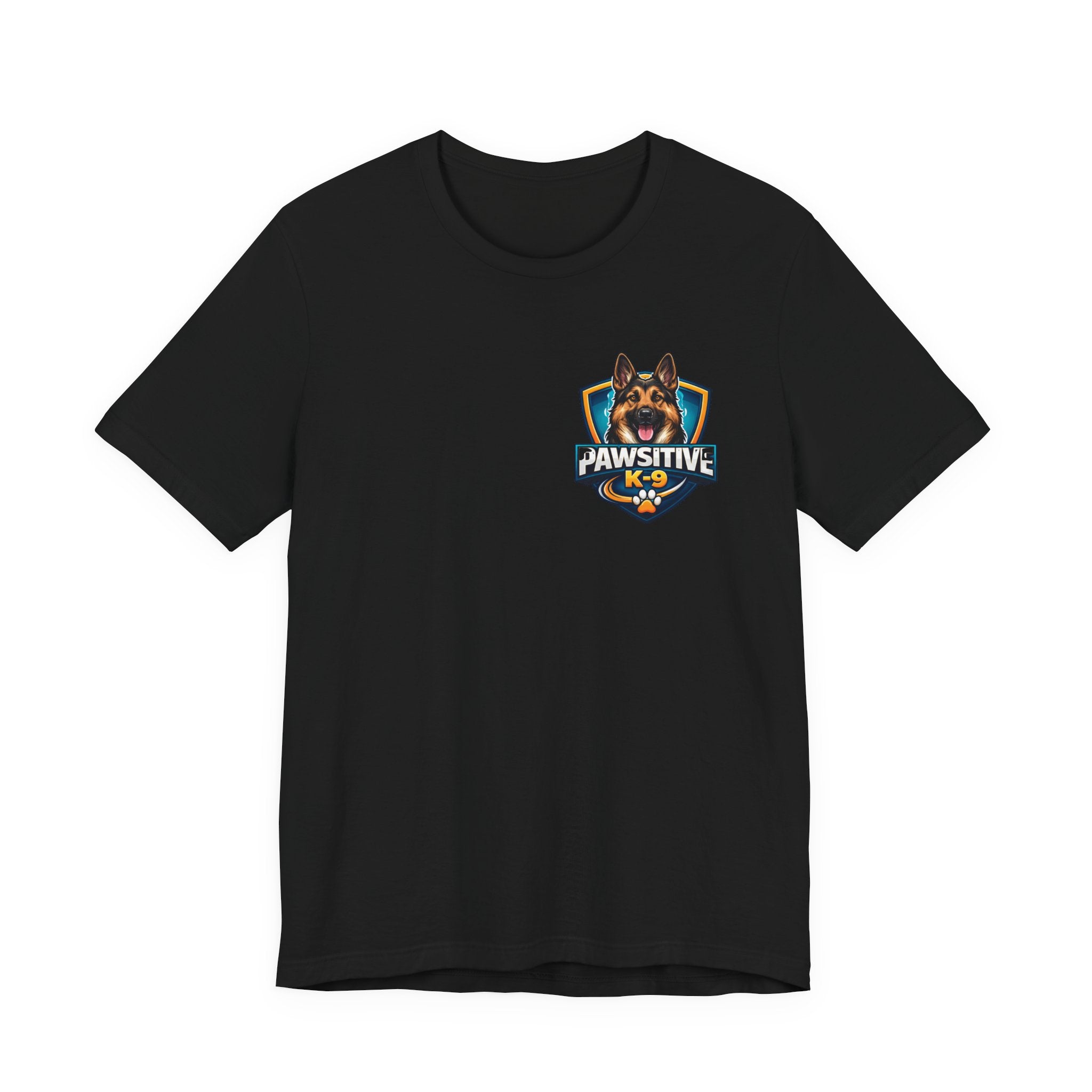 Pawsitive K-9 Dog Training Tee — "Pawsitive" Logo & Phone Number