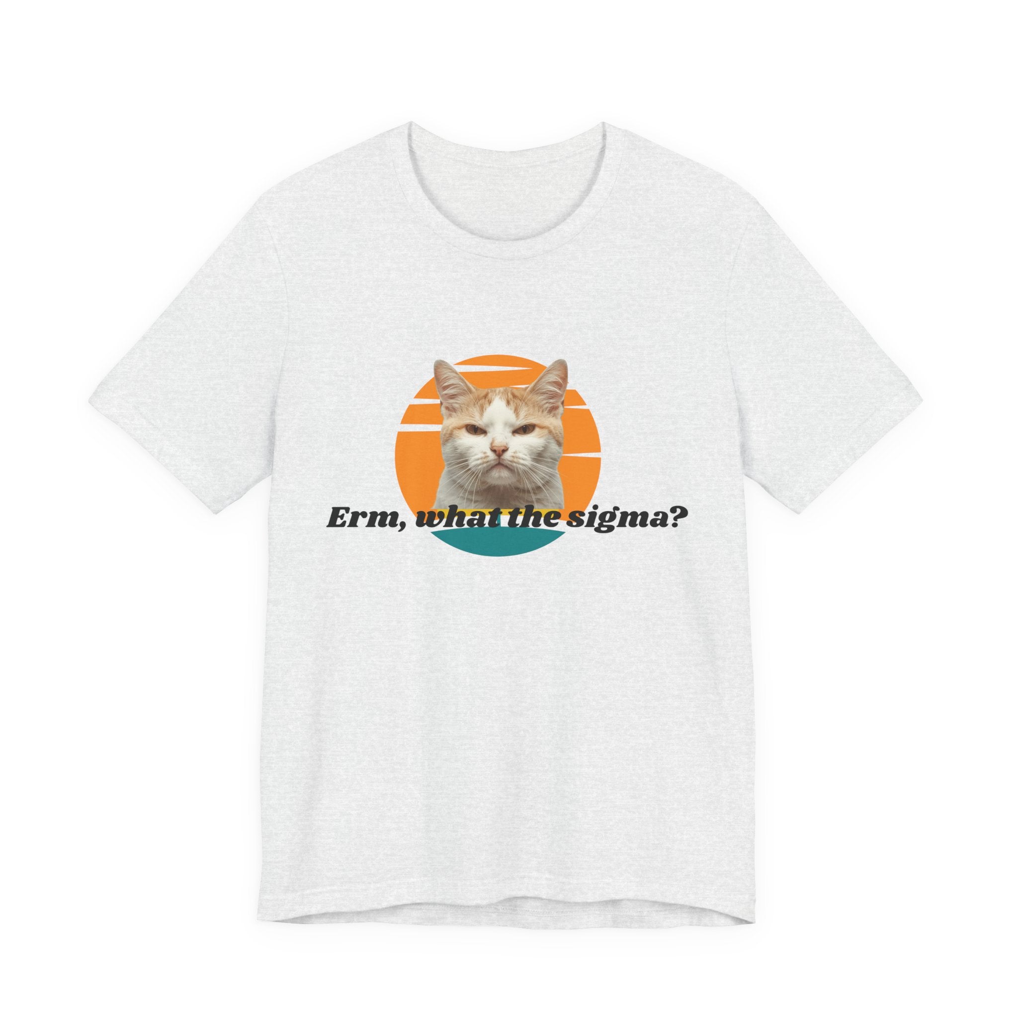 Grumpy Cat Sunset Graphic Tee | "Erm, what the sigma?" Text