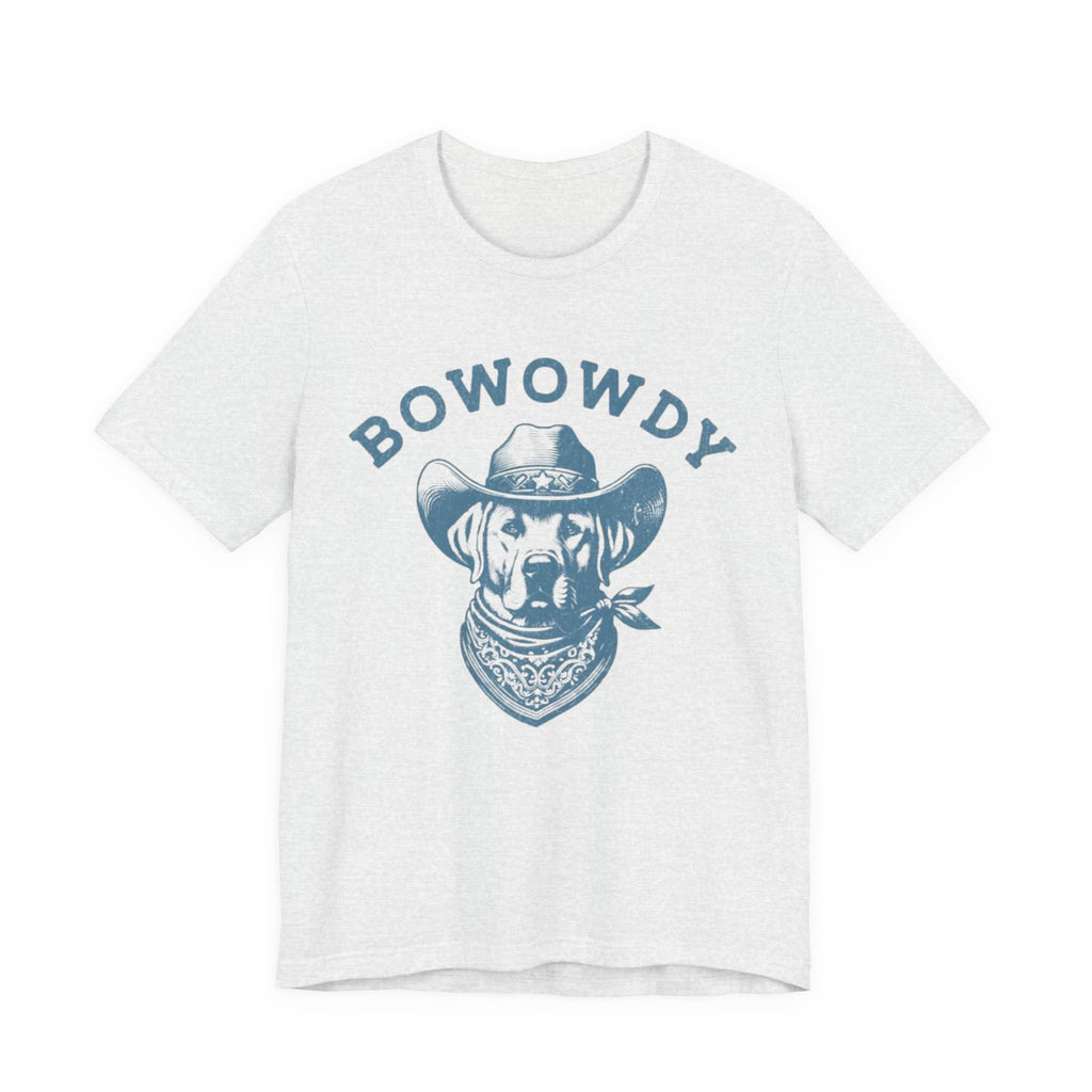 Bowowdy Dog Cowboy Tee | Western Dog Illustration, Bandana Hat