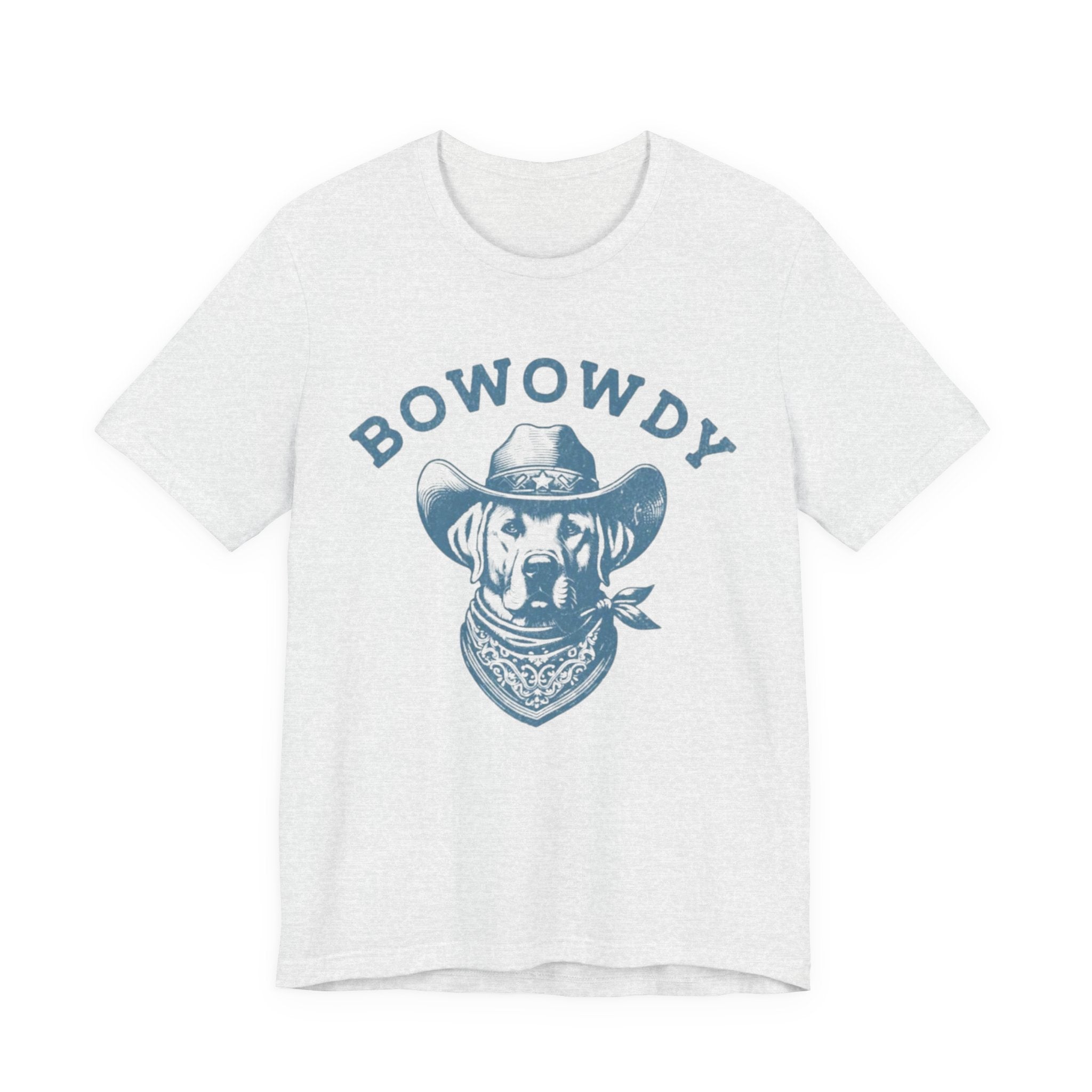 Bowowdy Dog Cowboy Tee | Western Dog Illustration, Bandana Hat