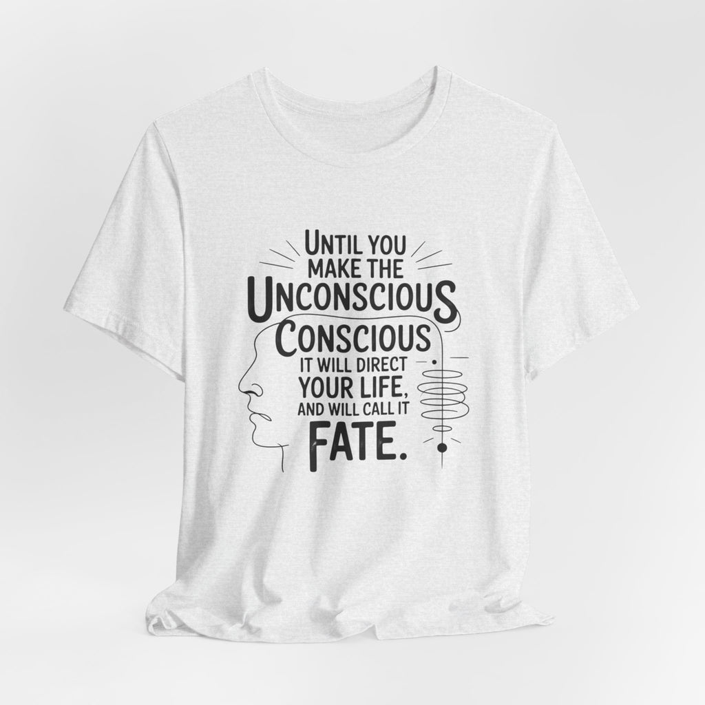 Carl Jung tee, Inspirational Quote Tee, Unisex Jersey Tee, Mindfulness T-Shirt, Motivational Shirt, Gift for Growth and Self-Discovery