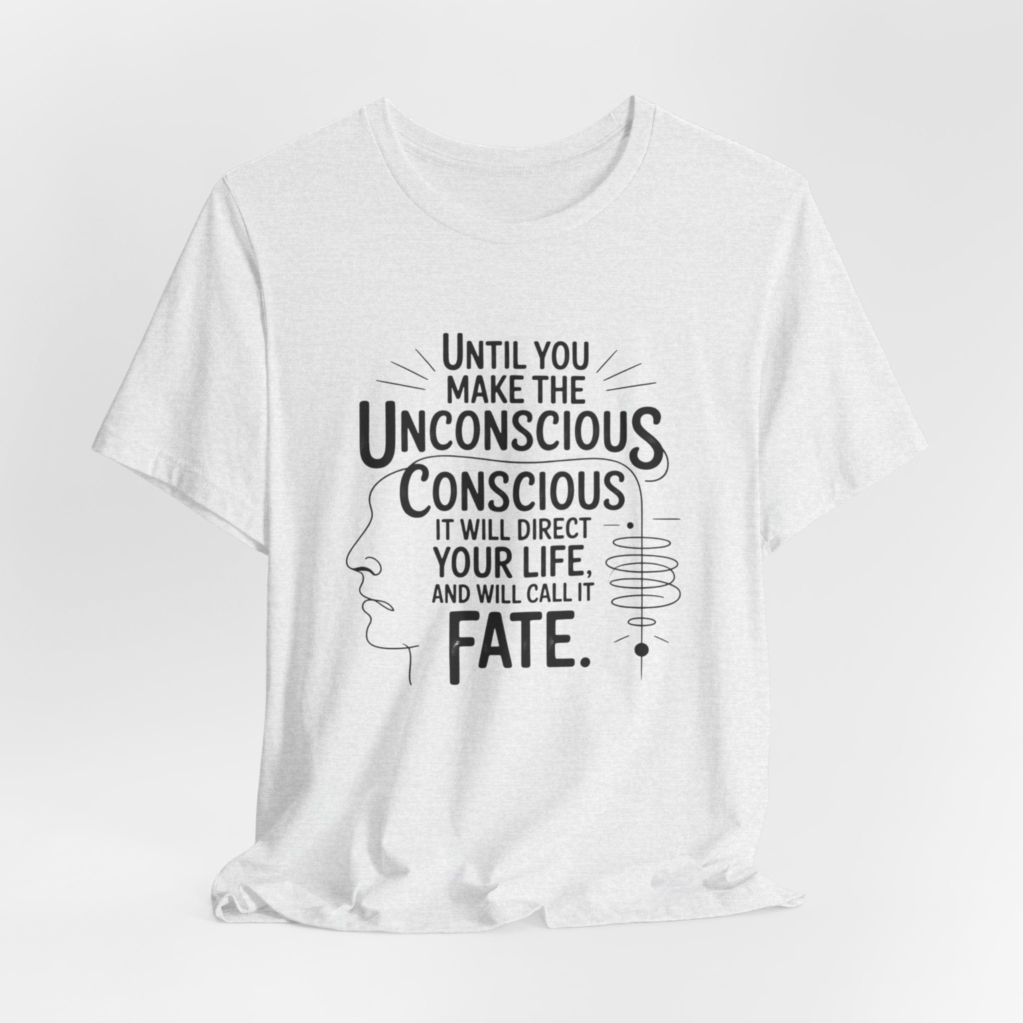 Carl Jung tee, Inspirational Quote Tee, Unisex Jersey Tee, Mindfulness T-Shirt, Motivational Shirt, Gift for Growth and Self-Discovery