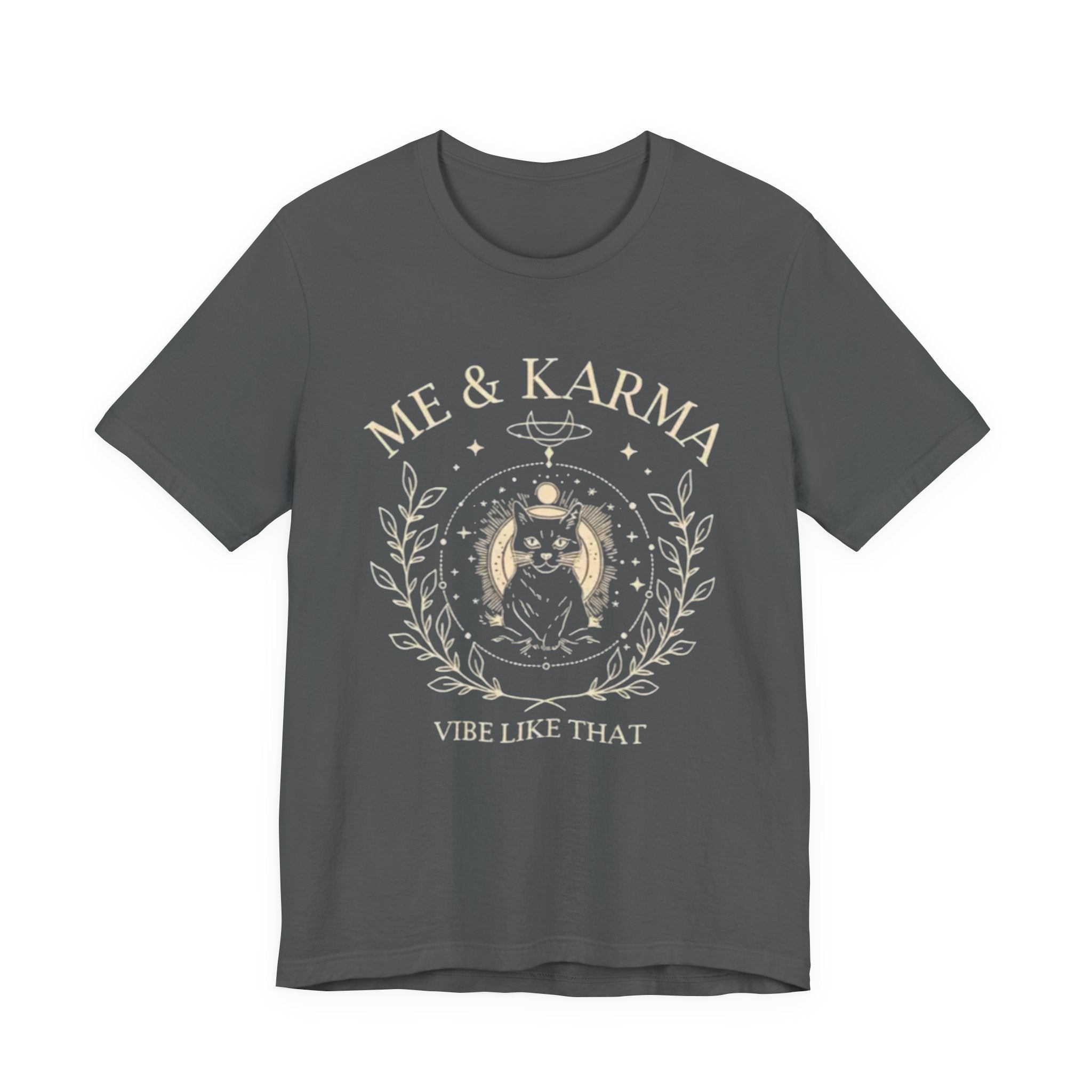 Karma Vibes Tee, Spiritual T-Shirt, Boho Shirt, Yoga Apparel, Gift for Her, Casual Fashion