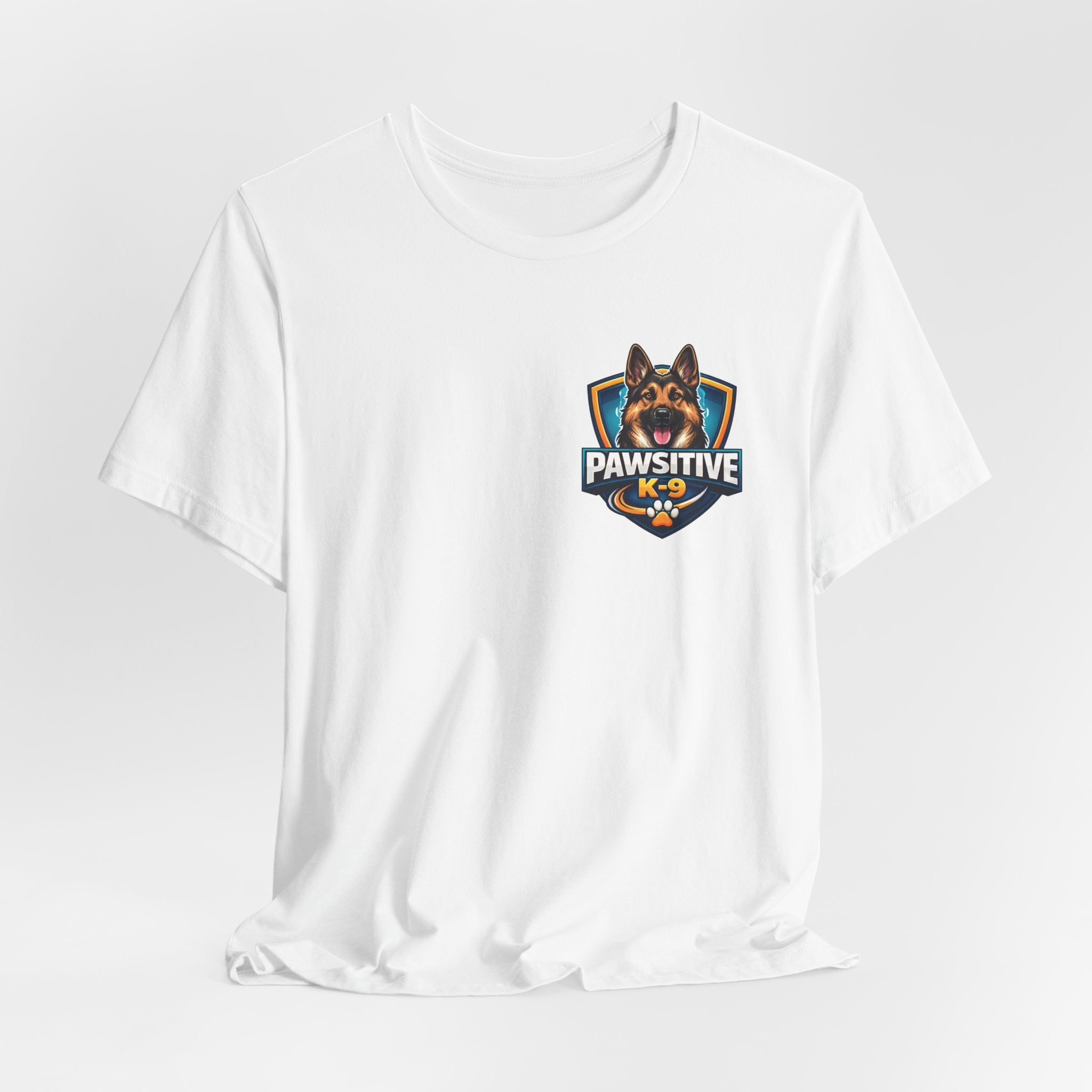 Pawsitive K-9 Dog Training Tee — "Pawsitive" Logo & Phone Number