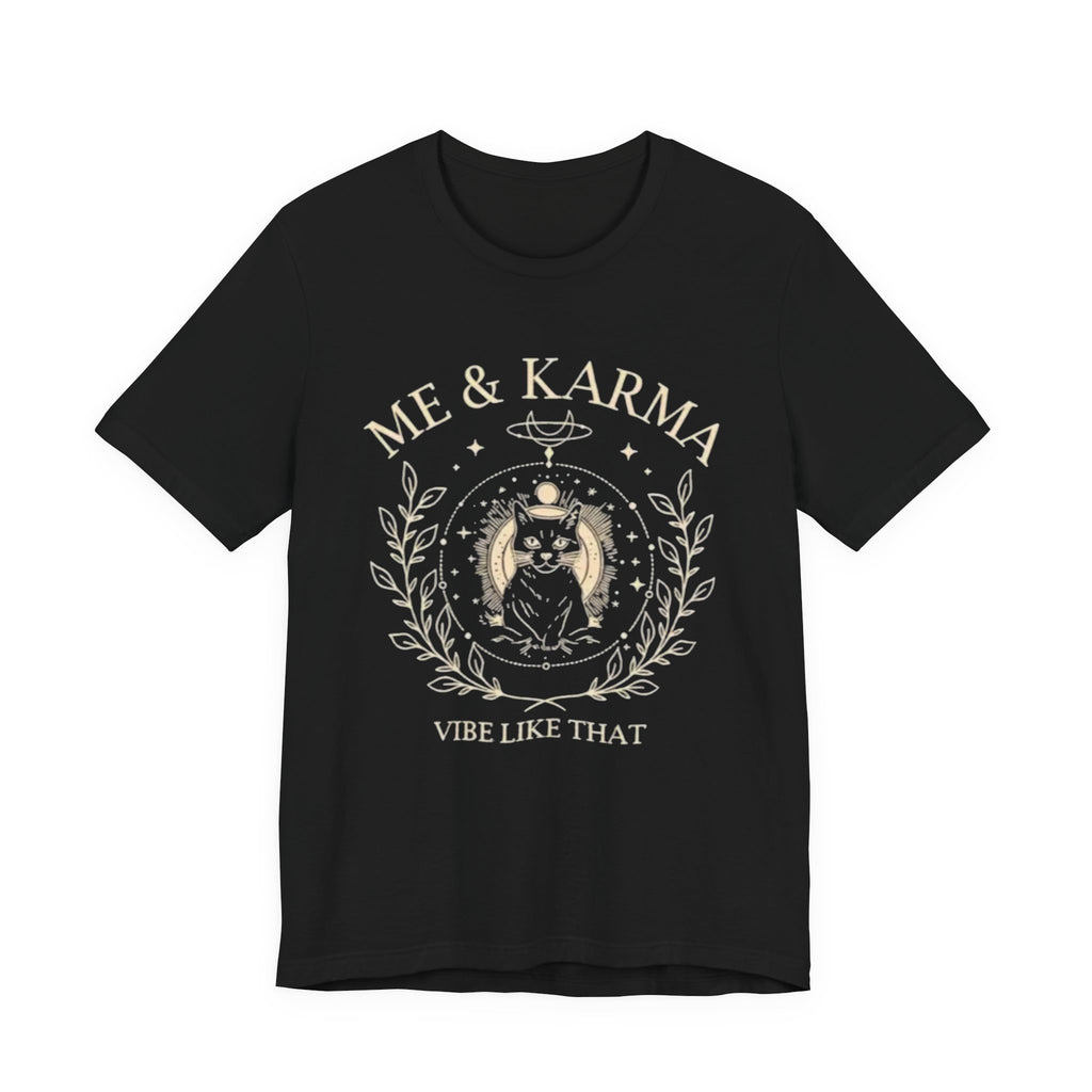 Karma Vibes Tee, Spiritual T-Shirt, Boho Shirt, Yoga Apparel, Gift for Her, Casual Fashion