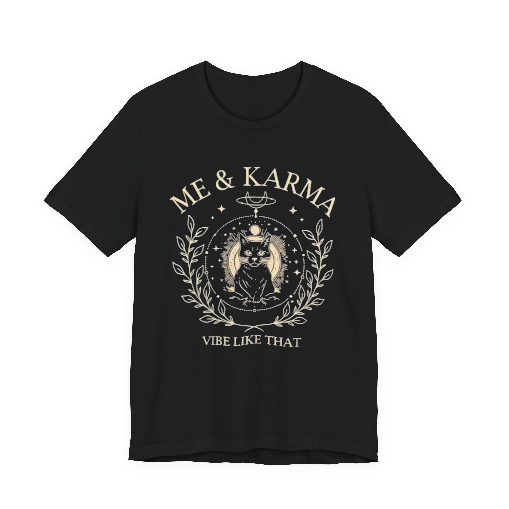 Karma Vibes Tee, Spiritual T-Shirt, Boho Shirt, Yoga Apparel, Gift for Her, Casual Fashion