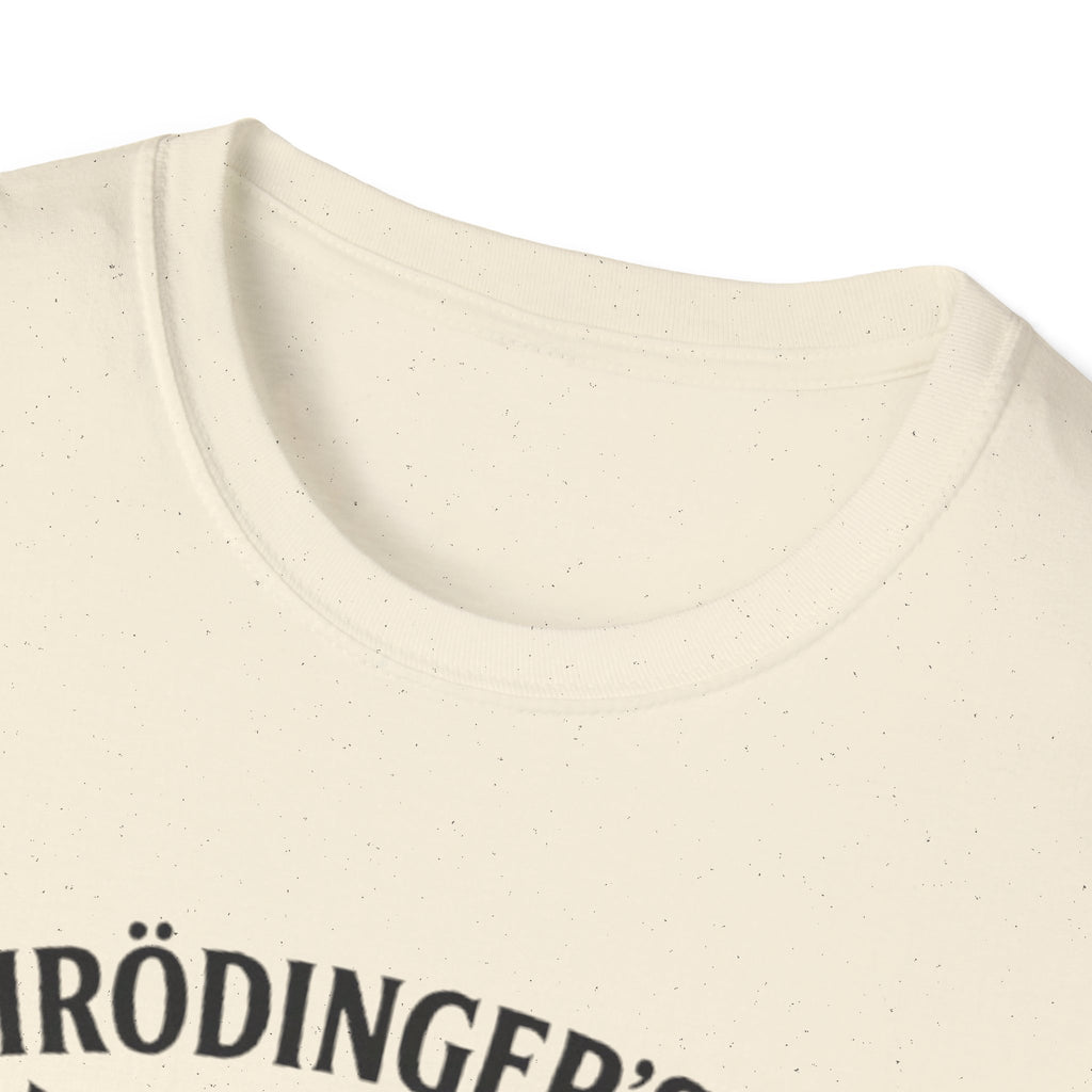 Schrödinger's Cat Funny T-Shirt — Double Split Experiment Cat Tee